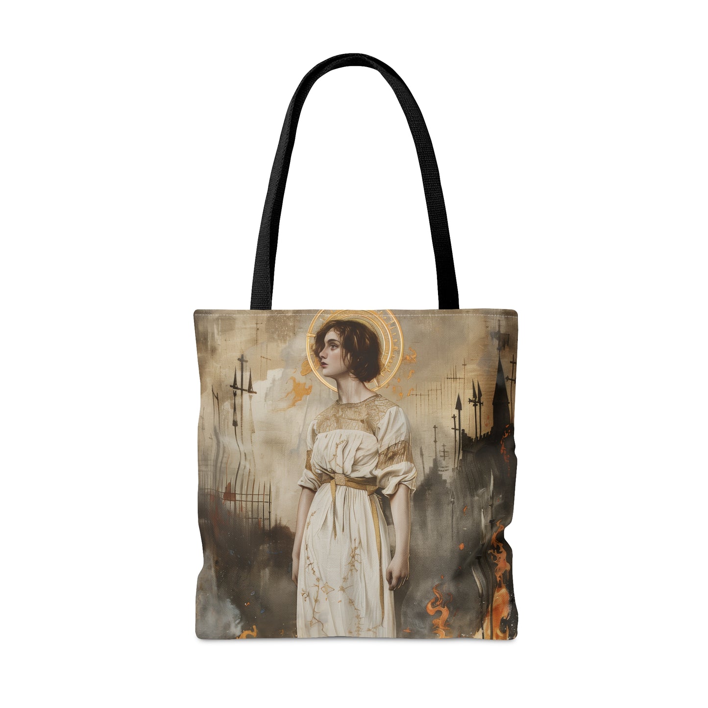 Saint Joan of Arc - Purse - Three sizes - Large Medium Small Faith Art Bag - Catholic purse - Double Sided - Patron Saint Artwork