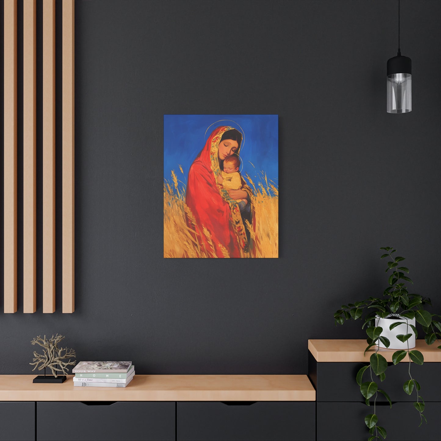Our Lady of the Harvest  - Multiple Sizes - Catholic Home art - Museum Wrapped Canvas - Sanctified Souls Print