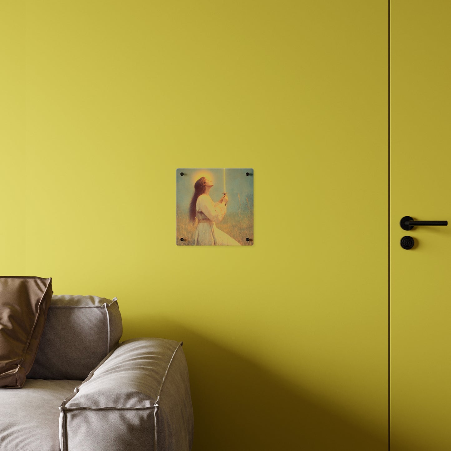 Saint Joan of Arc Wall Art Panel - Ready to Hang Acrylic Print - Catholic Saint Art - Patron Saint Print - No Frame needed