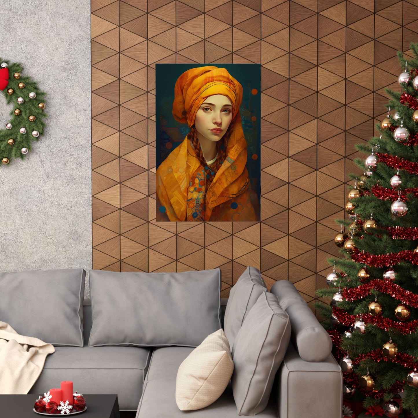 Saint Genevieve - Sanctified Souls Print - Multiple Sizes - Premium Matte Vertical Posters