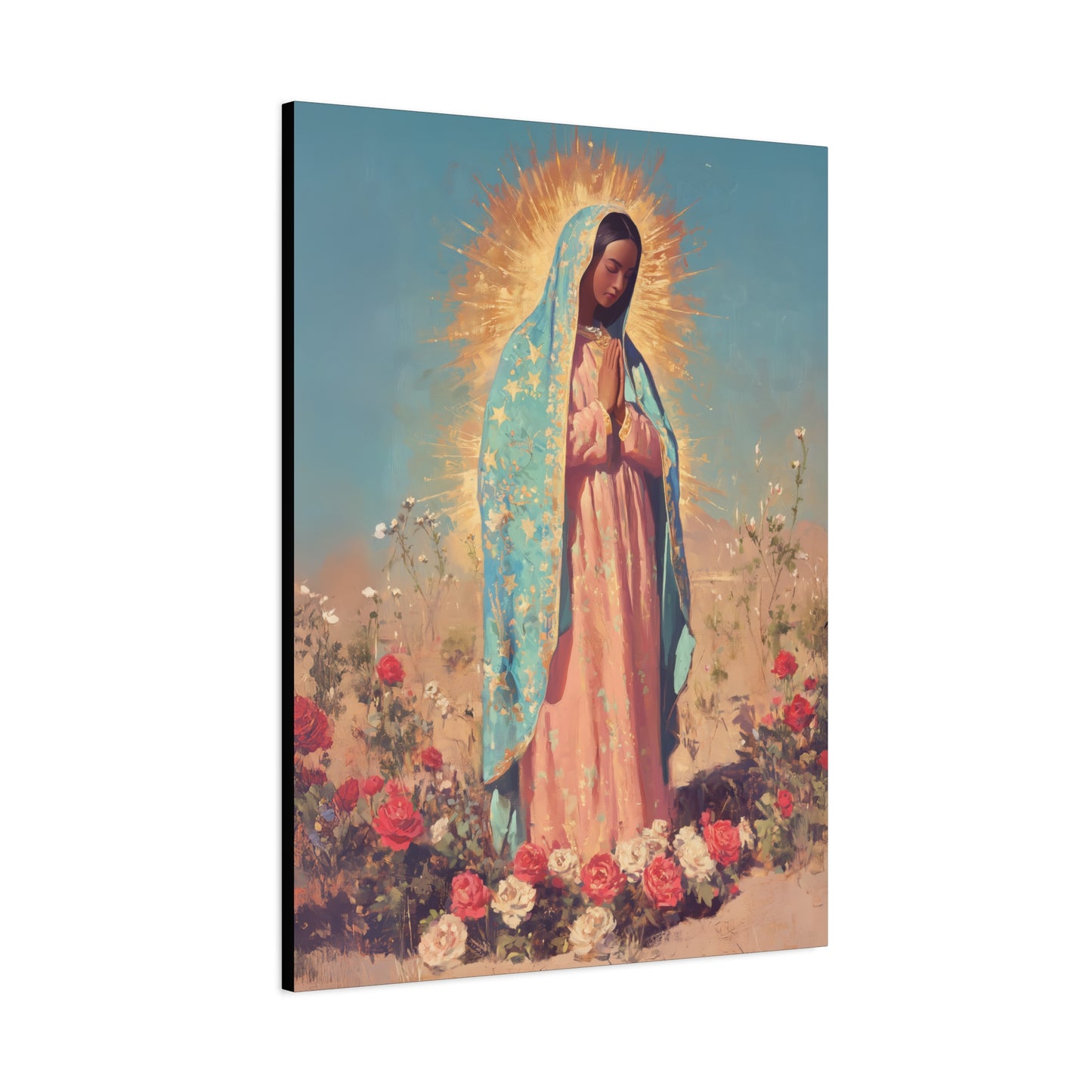 Our Lady of Guadalupe - Gallery Wrapped Canvas - Print - Religious Art for your Home - Catholic Art