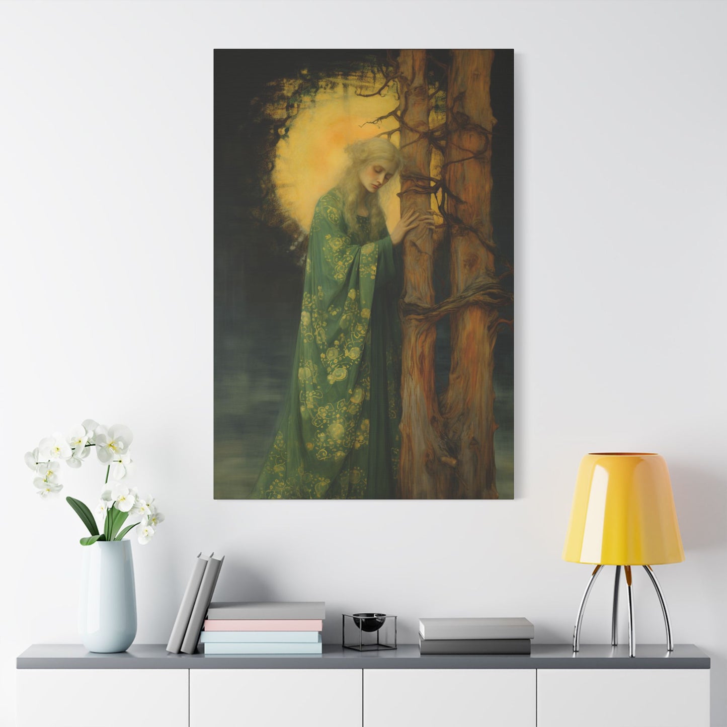 Saint Afra Canvas Print - Multiple Sizes - Catholic Home art - Gallery Wrapped Canvas - Sanctified Souls Print