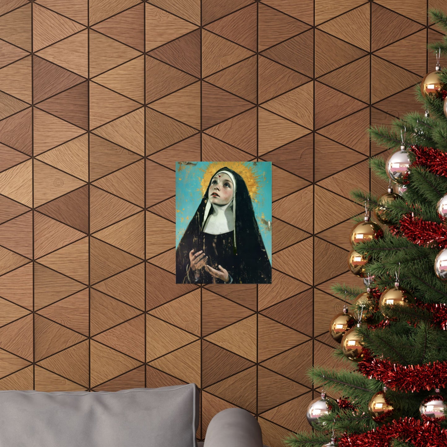 Saint Rita of Cascia - Sanctified Souls Print - Multiple Sizes - Premium Matte Vertical Posters