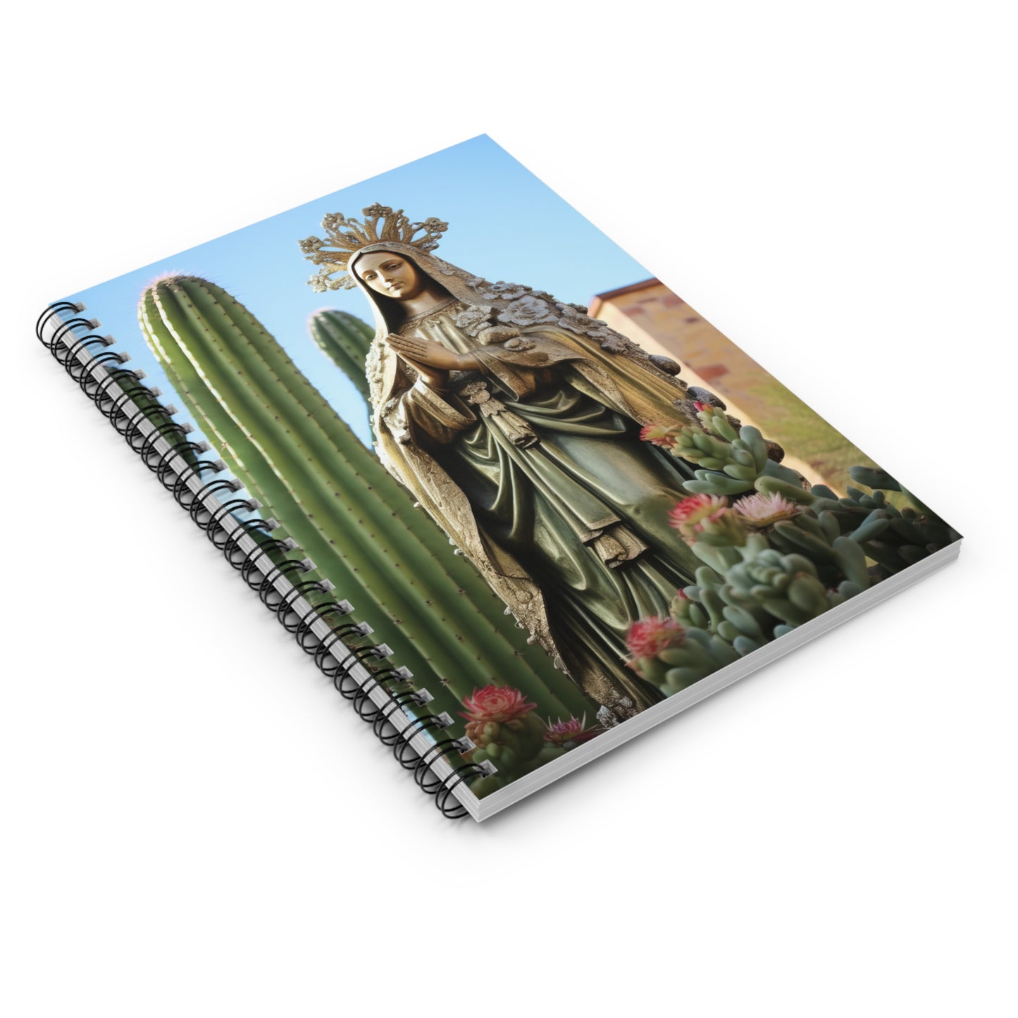 Our Lady of Guadalupe Journal - Sanctified Souls Art - Religious Based Notebook - Spiral Notebook - Ruled Line