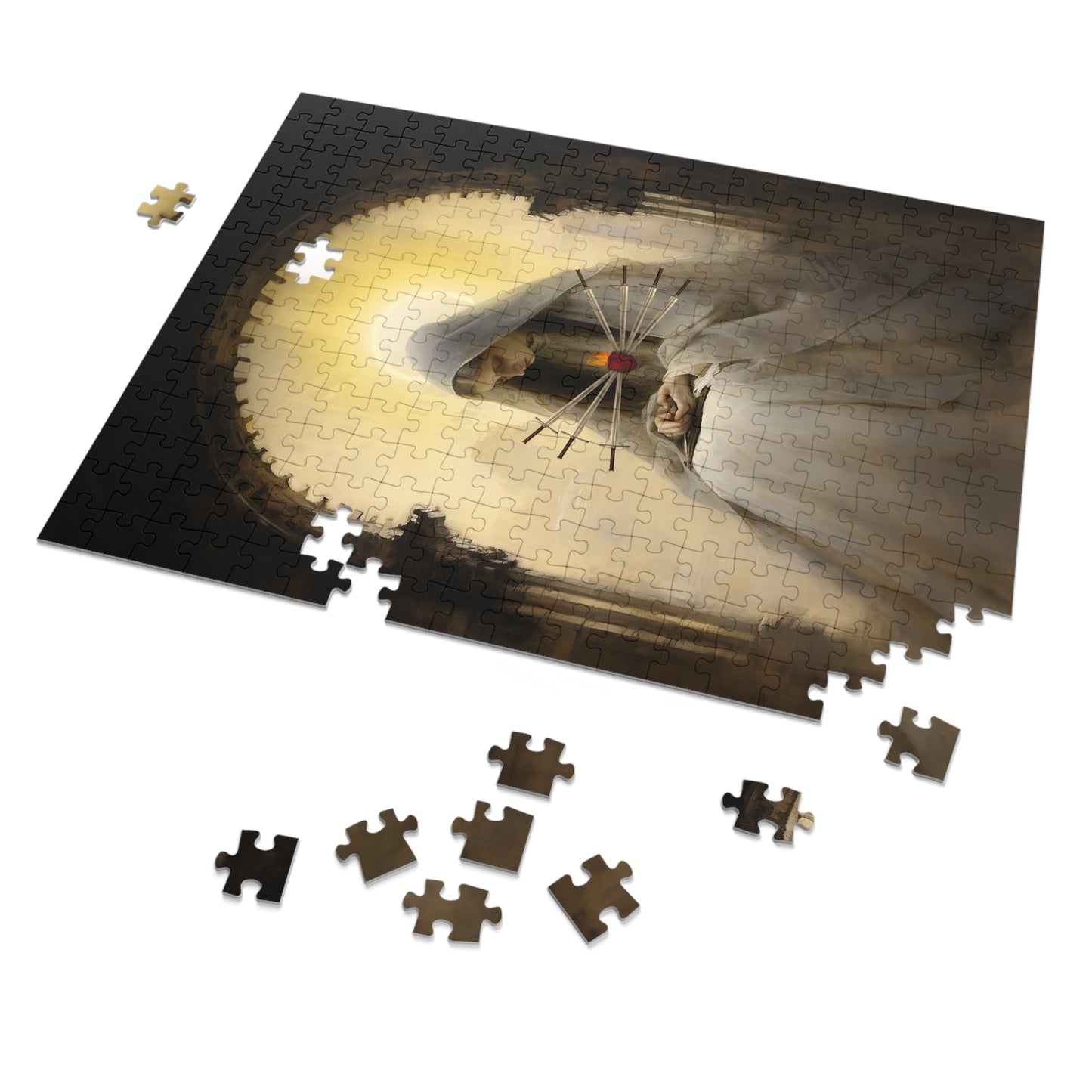 Our Lady of Sorrows Puzzle and Keepsake Tin - Religious Jigsaw Puzzle (30, 110, 252, 500,1000-Piece) - Our Lady of Sorrows