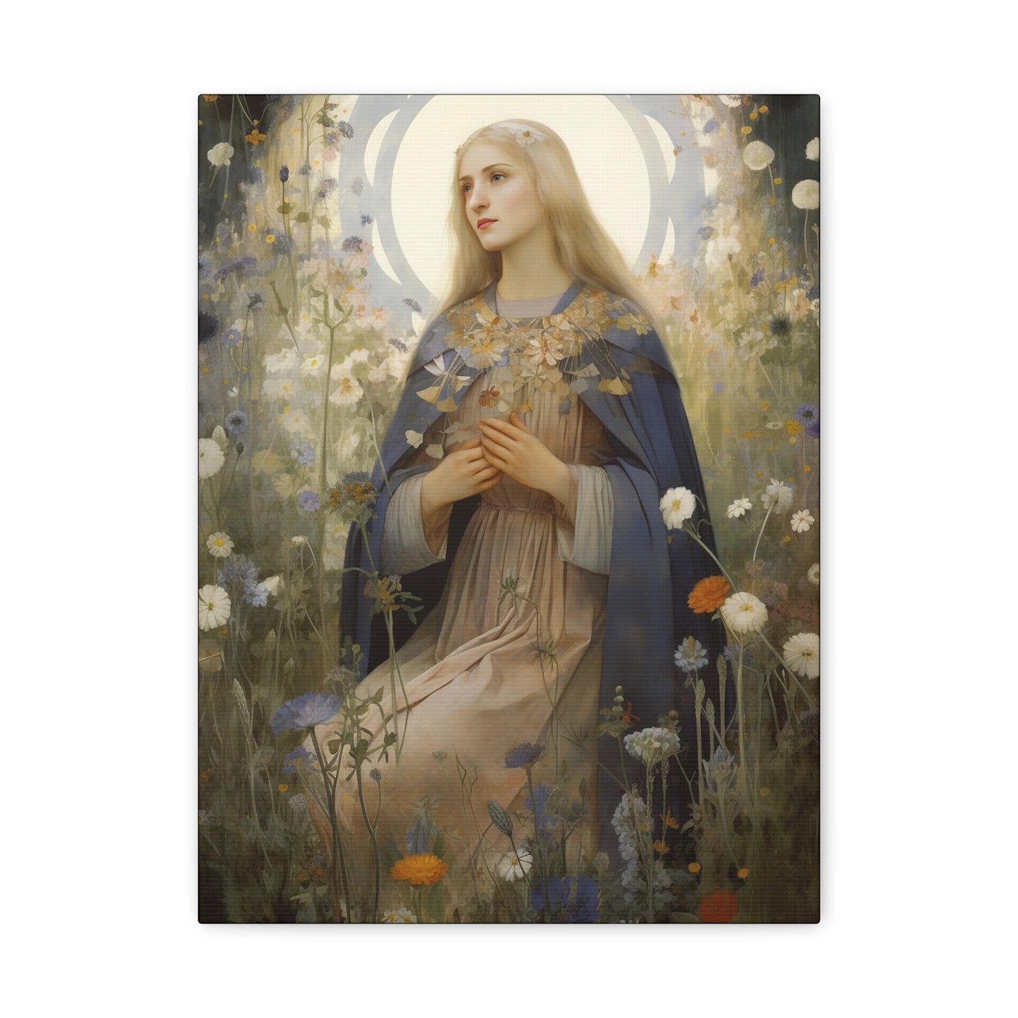 Saint Hildegard of Bingen - Museum Wrapped Canvas - Sanctified Souls Print - Religious Art for your Home