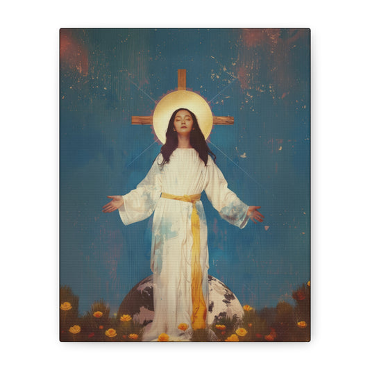 Our Lady of Akita - Mother Mary - Gallery Wrapped Canvas - Print - Religious Art for your Home - Catholic