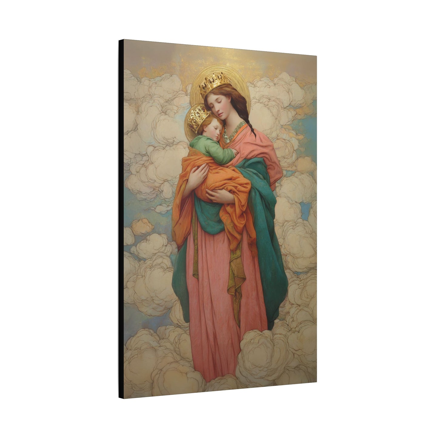 Our Lady of Perpetual Help -  Museum Wrapped Canvas Print - Multiple Sizes - Catholic Home art Matte Canvas