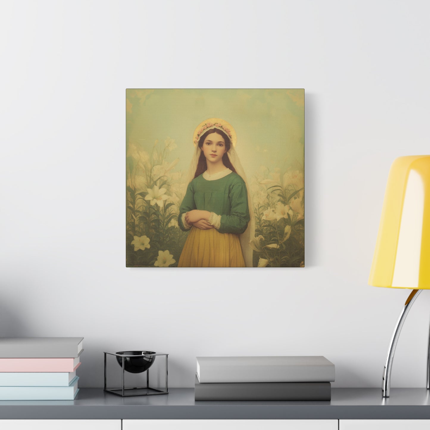 Saint Maria Goretti -  Museum Wrapped Canvas - Sanctified Souls Print - Religious Art for your Home - Catholic Patron Saint Art