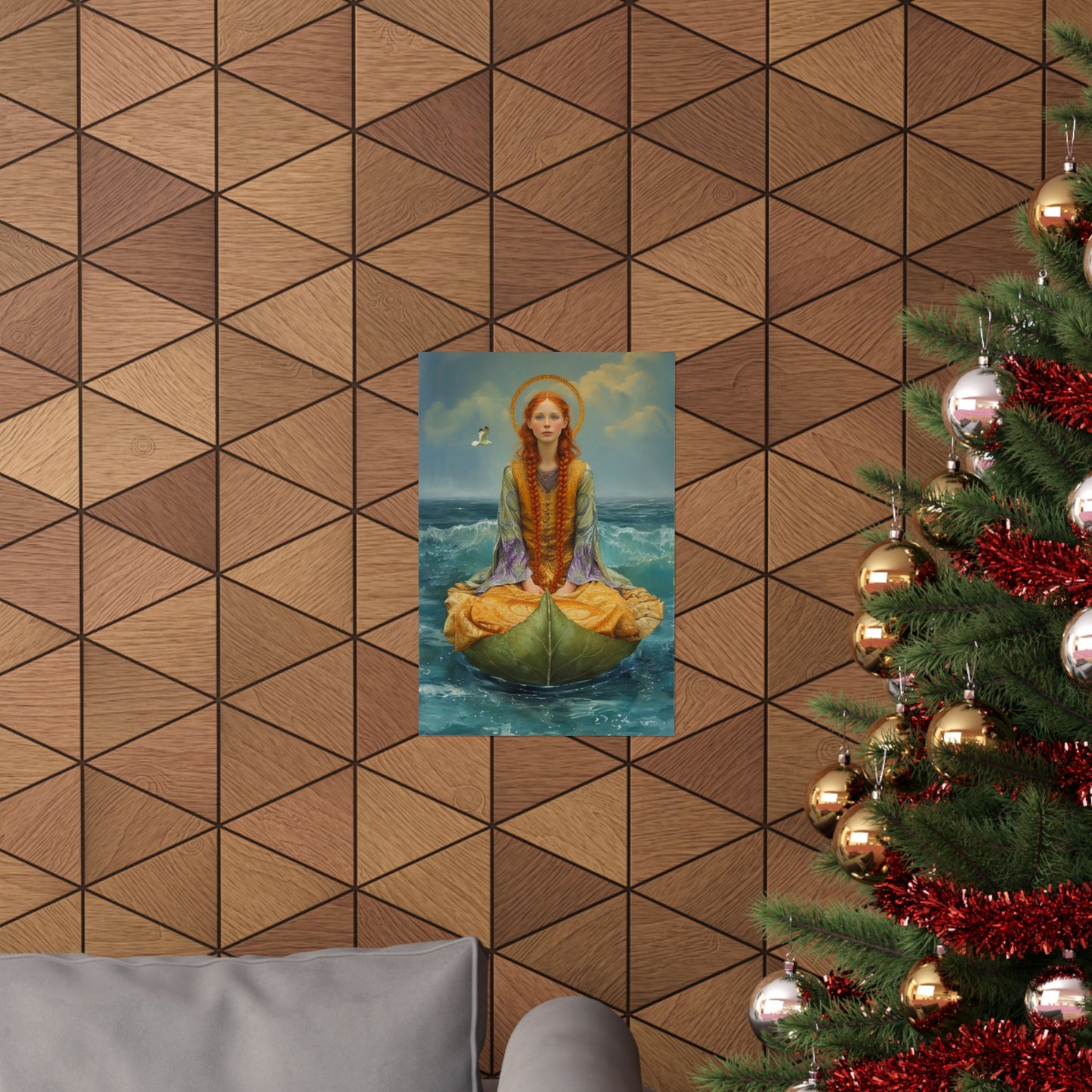 Saint Ia of Cornwall - Sanctified Souls Print - Multiple Sizes - Premium Matte Vertical Posters