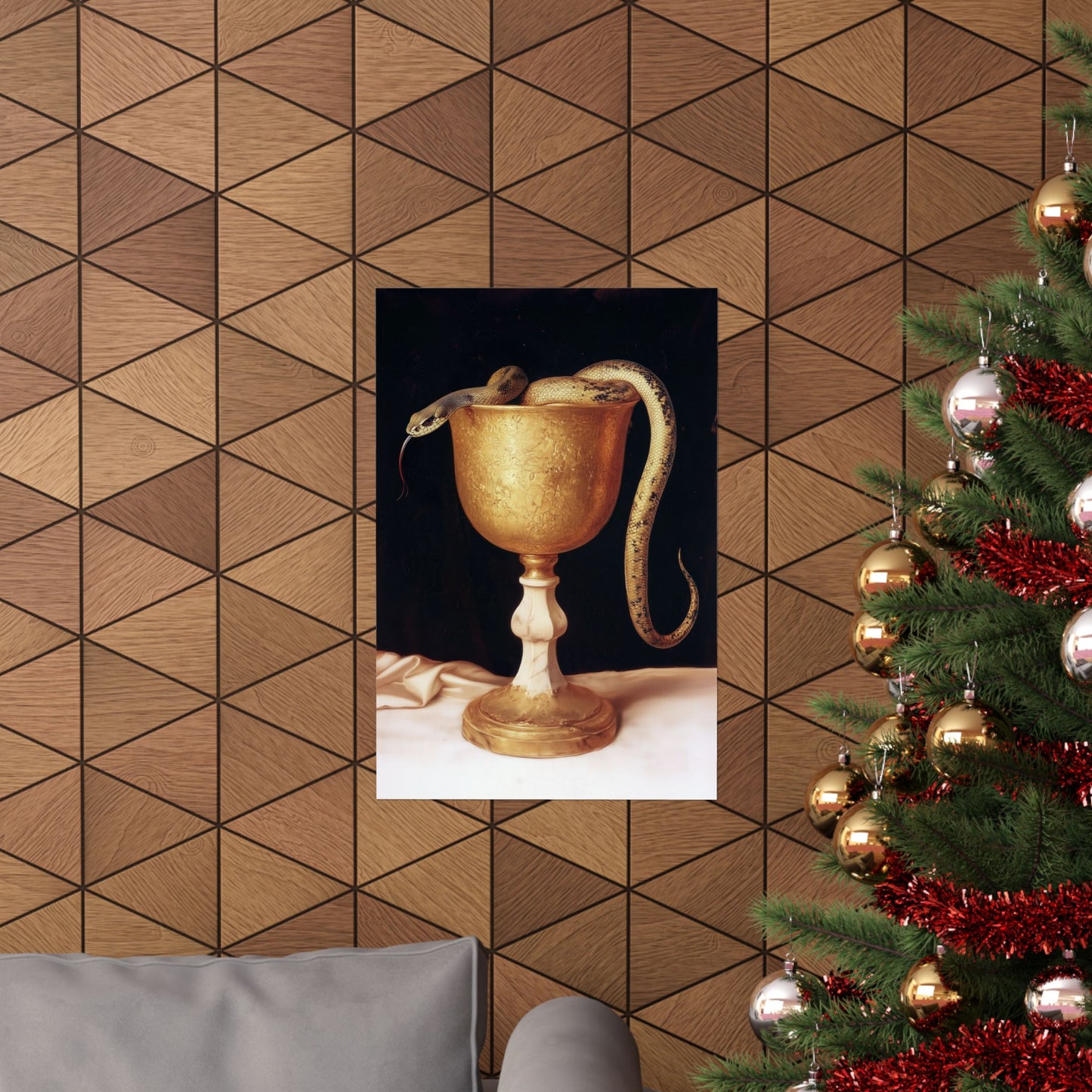 Saint John's Chalice - Sanctified Souls Print - Multiple Sizes - Premium Matte Vertical Posters