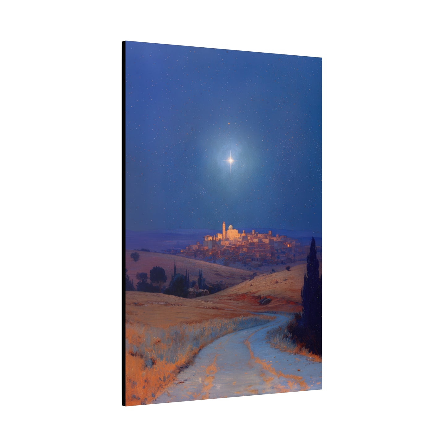 Bethlehem Wrapped in the Light of His Coming - Gallery Wrapped Canvas - Print - Religious Art for your Home - Catholic