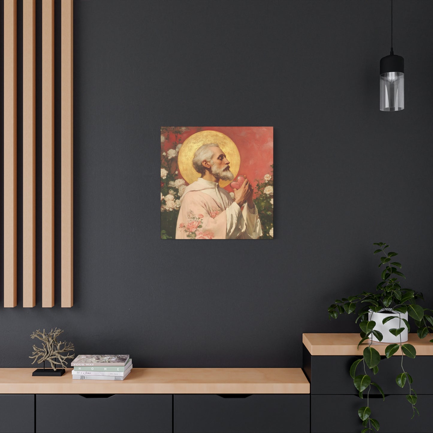 Saint Valentine - Multiple Sizes - Catholic Home art - Museum Wrapped Canvas - Sanctified Souls Print - Catholic Saint Art