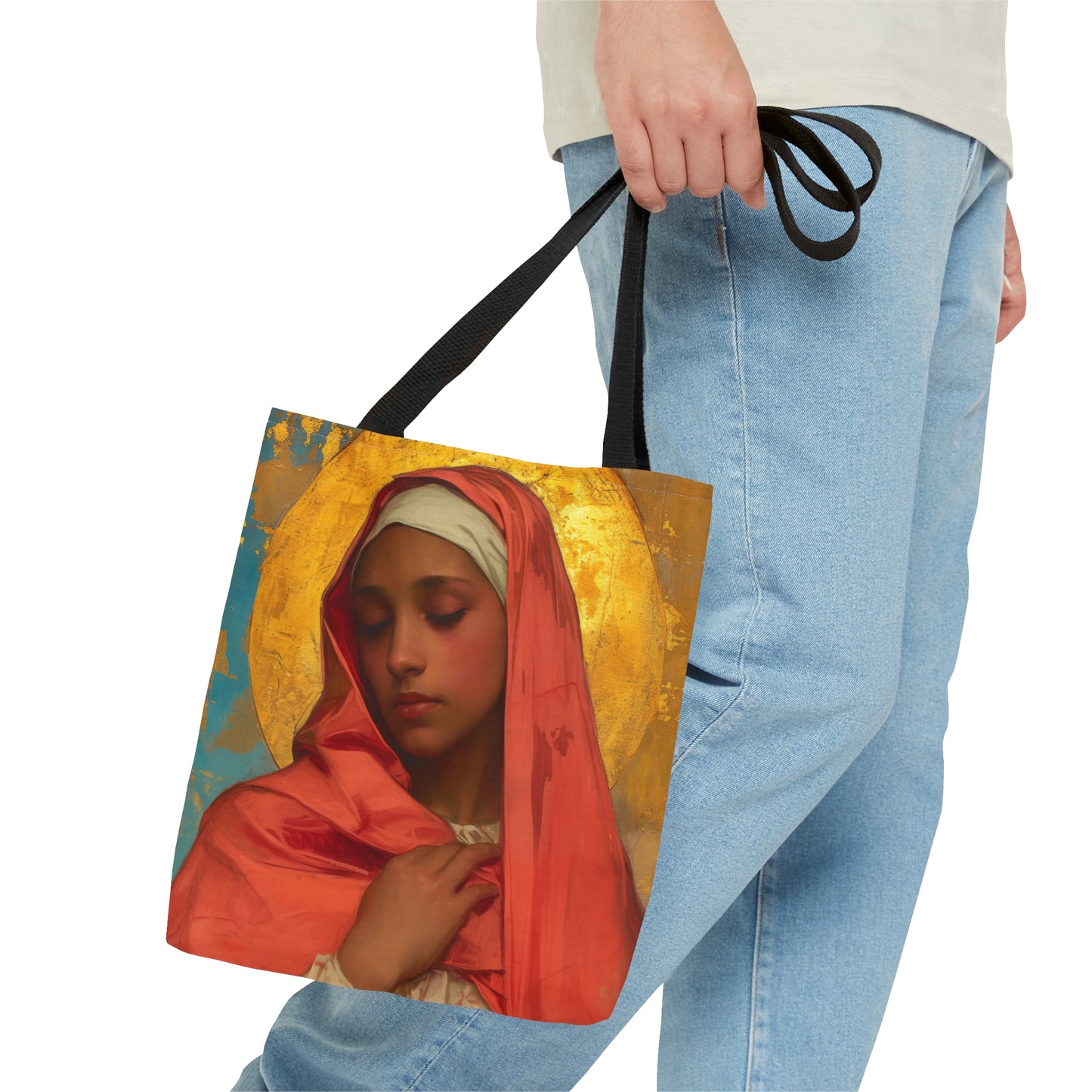 Saint Lea of Rome Tote Bag - Purse - Three sizes - Large Medium Small Faith Art Bag - Catholic faith inspired carry-all purse - Double Sided