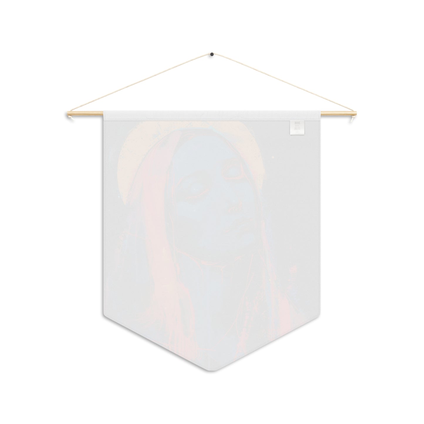 Mary, Mother of God - Mother of Eternal Wisdom Pennant / Banner / Wall Hanging - Prayer room art - 18" x 21" - Catholic Gift