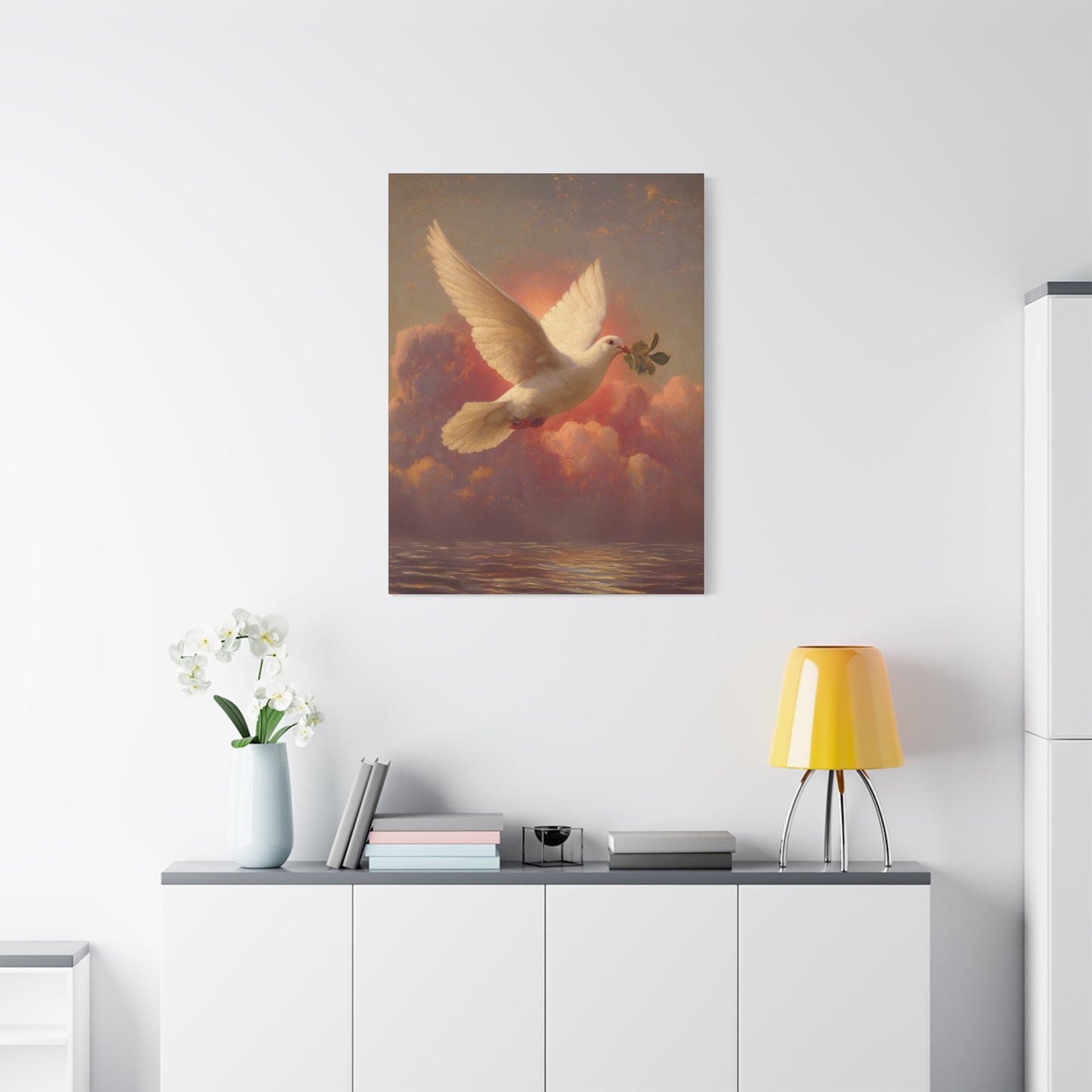 The Spirit Who Restored the Horizon - Holy Spirit - The Dove- Gallery Wrapped Canvas - Print - Religious Art for your Home - Catholic
