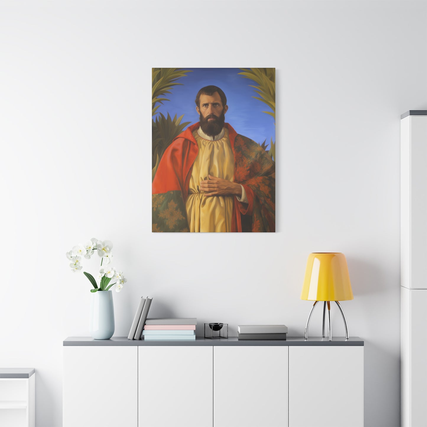 Saint Thomas the Apostle - Museum Wrapped Canvas - Sanctified Souls Print - Religious Art for your Home