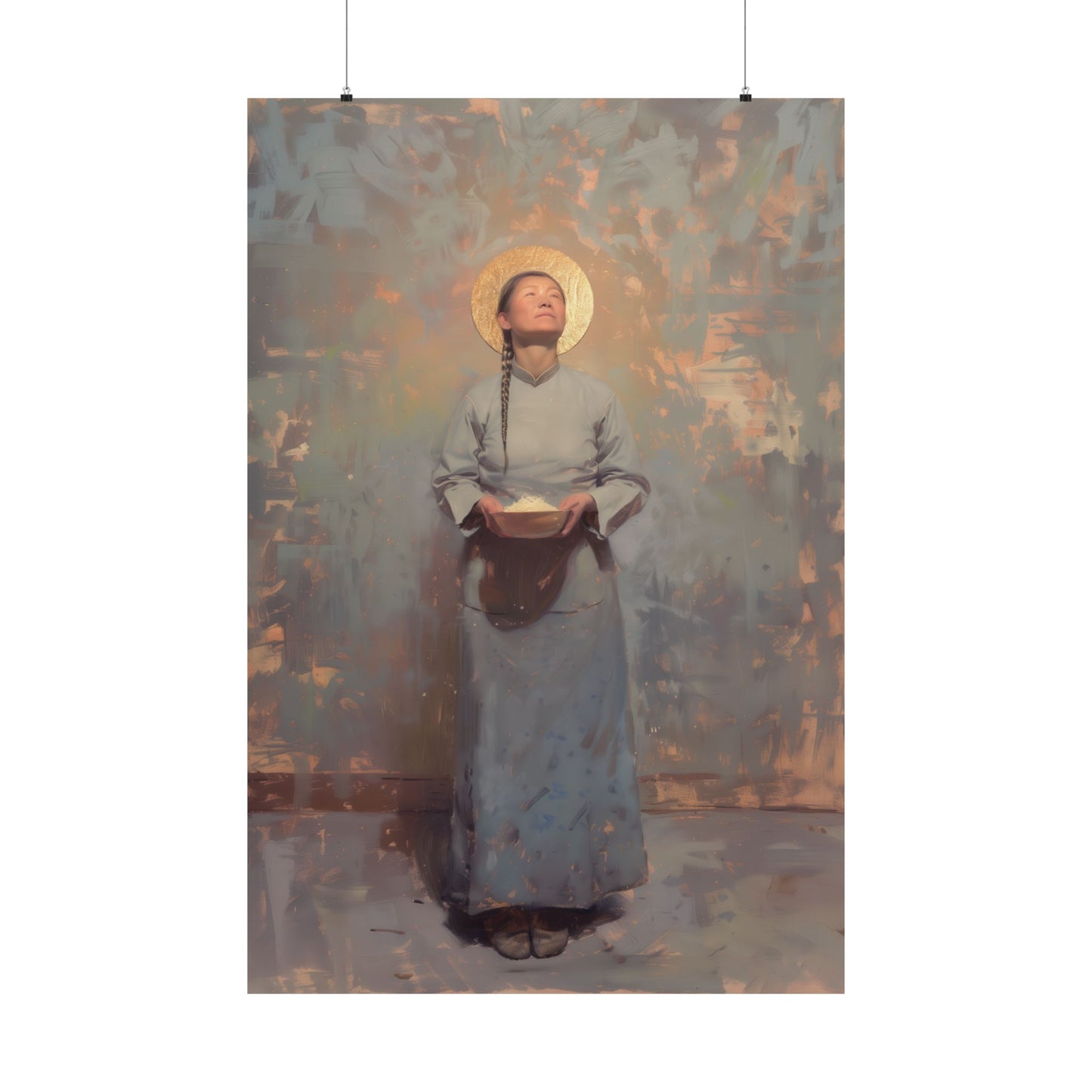 Saint Martha Wang - Chinese Martyr Saint  - Sanctified Souls Print - Multiple Sizes - Premium Matte Vertical Posters