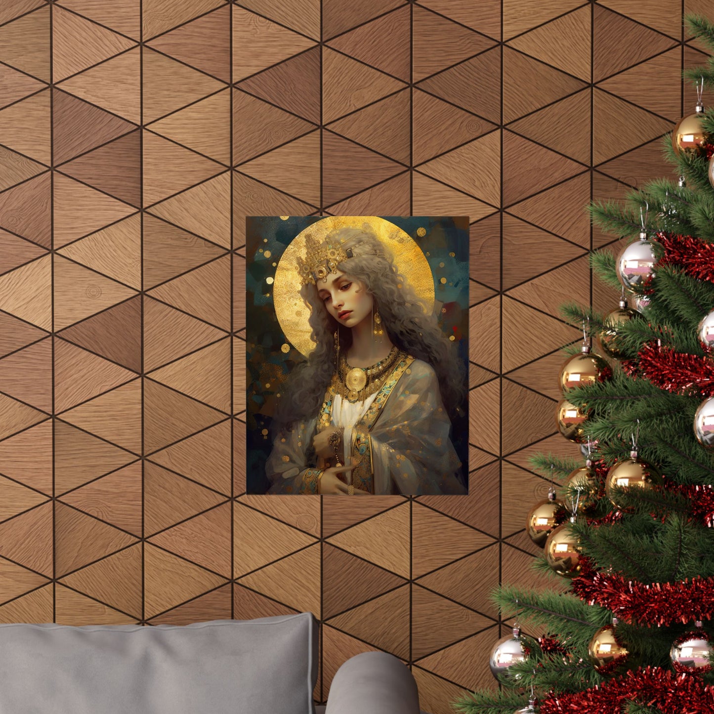 Saint Catherine of Alexandria - Sanctified Souls Print - Multiple Sizes - Premium Matte Vertical Posters