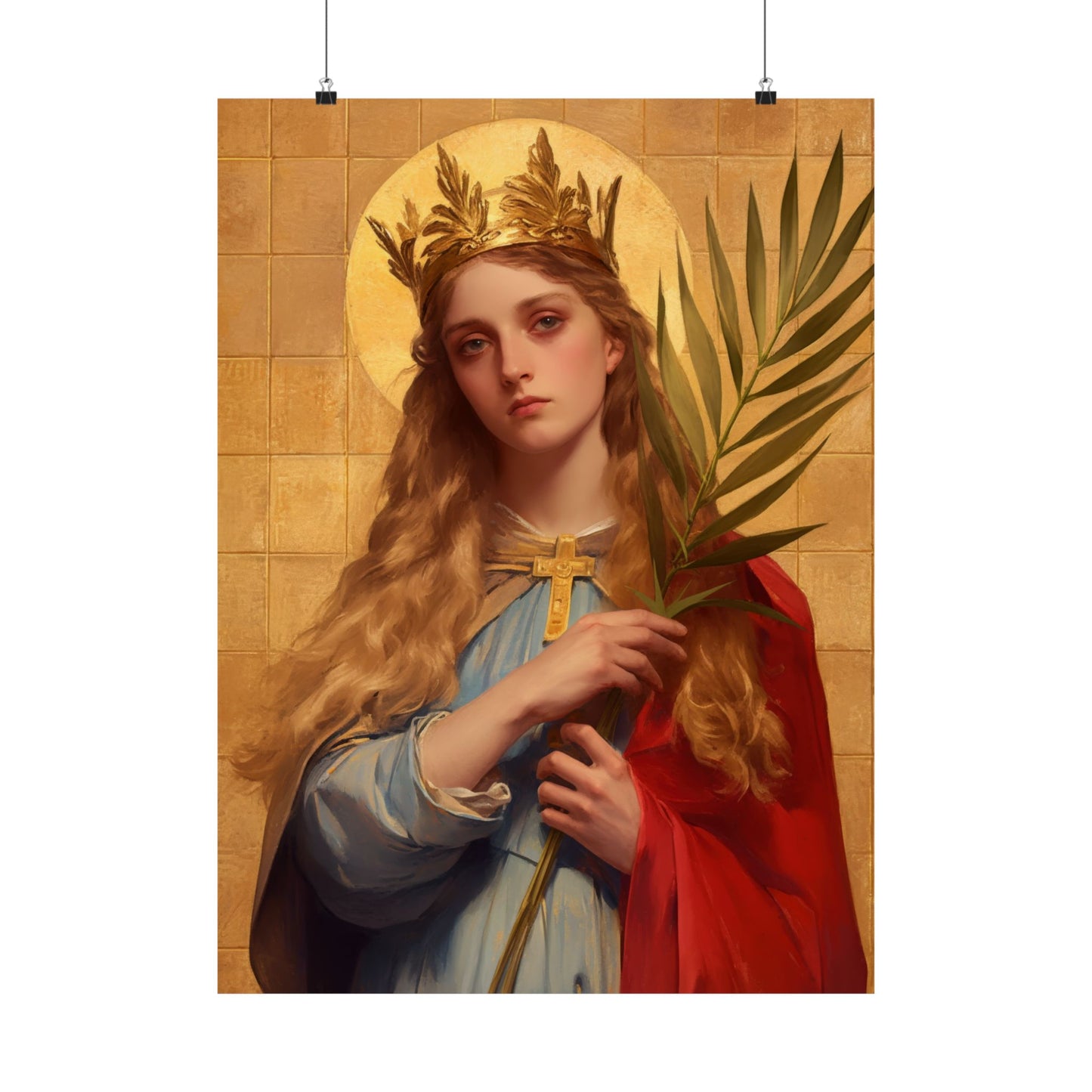 Saint Agrippina - Sanctified Souls Print - Multiple Sizes - Premium Matte Vertical Posters