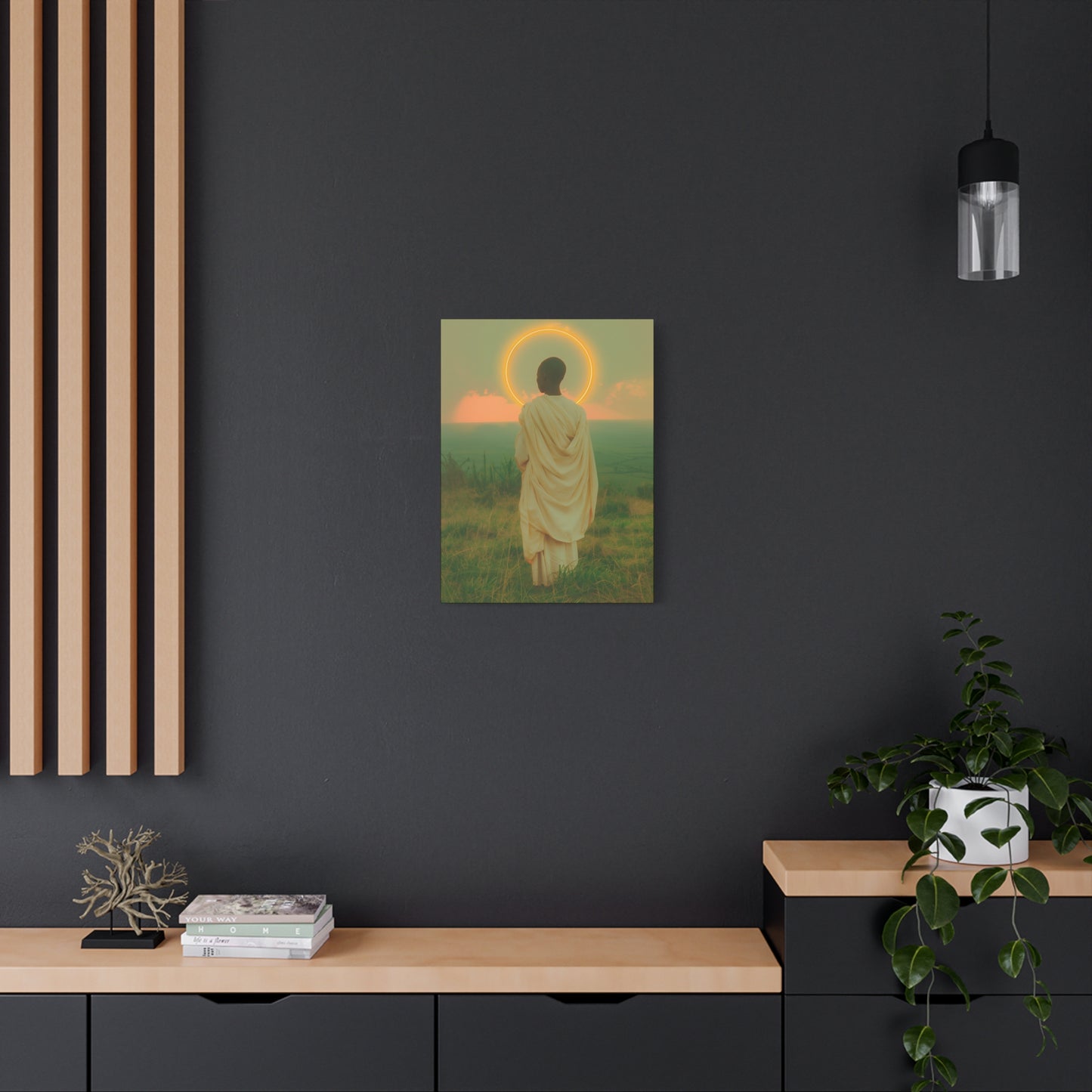 Saint Charles Lwanga -  Museum Wrapped Canvas - Sanctified Souls Print - Religious Art for your Home - Catholic Patron Saint Art
