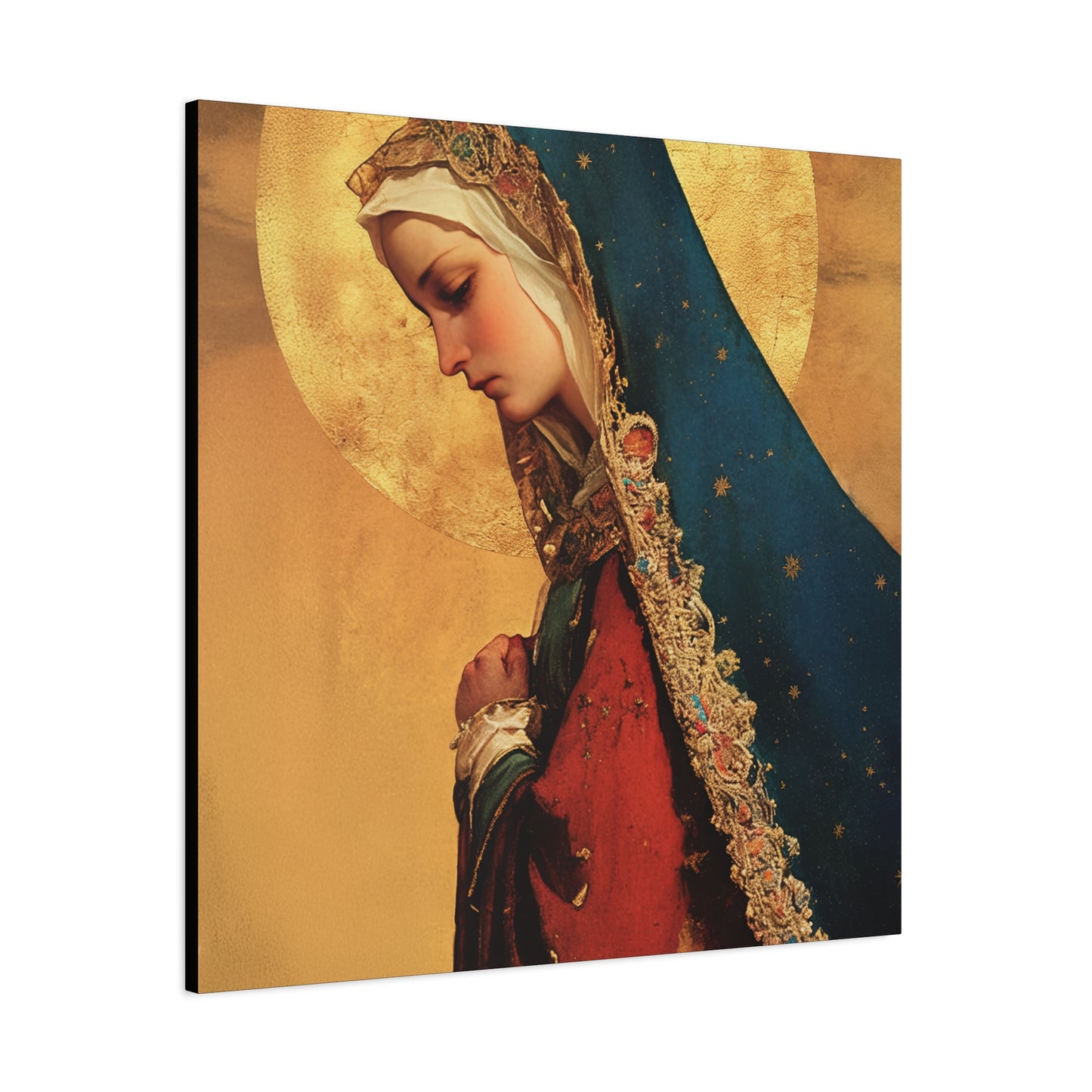 Our Lady of Mercy / Our Lady of Ransom - Multiple Sizes - Catholic Home art - Museum Wrapped Canvas - Sanctified Souls Print - Mother Mary