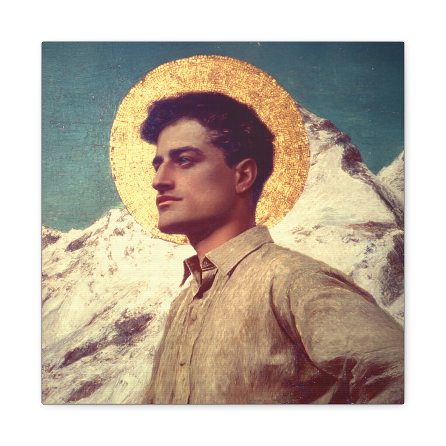 Saint Pier Giorgio Frassati -  Museum Wrapped Canvas - Sanctified Souls Print - Religious Art for your Home - Catholic Patron Saint Art