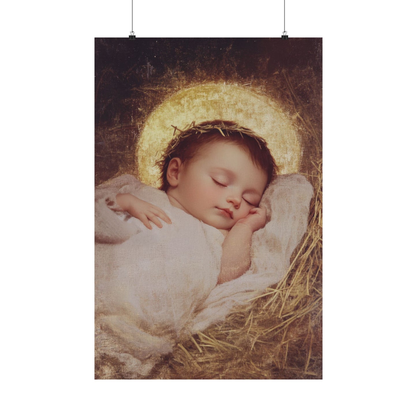 The Christ Child Born Into the Quiet of the World - Sanctified Souls Print - Multiple Sizes - Premium Matte Vertical Posters