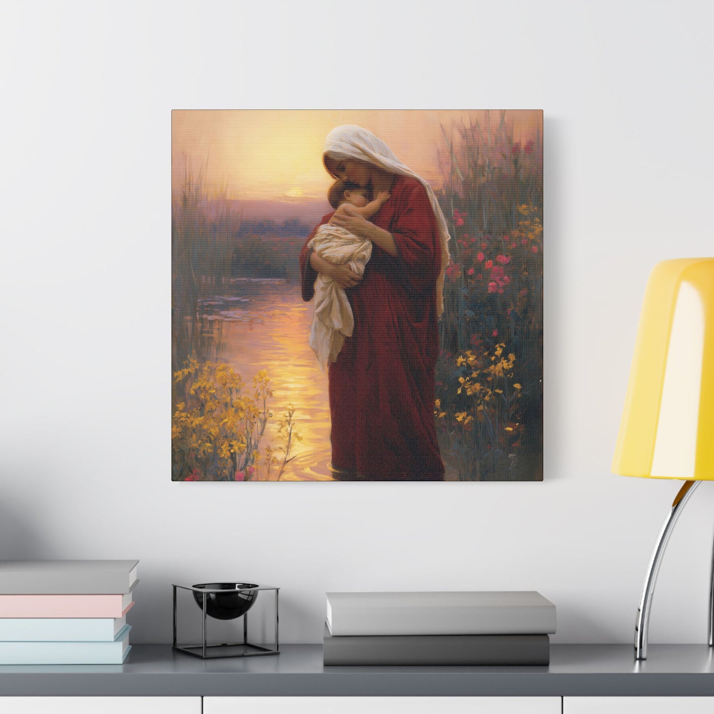 Saint Elizabeth, Mother to John the Baptist -  Museum Wrapped Canvas Print - Multiple Sizes - Catholic Home art Matte Canvas