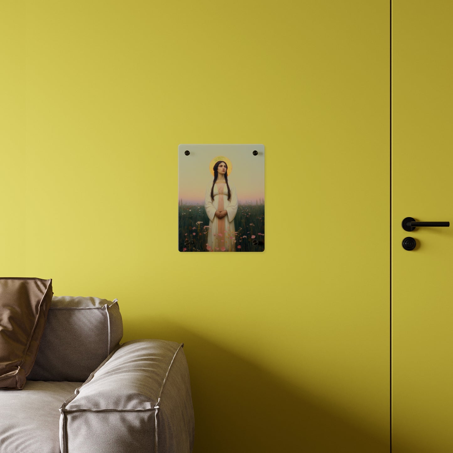 Saint Sabina Wall Art Panel - Ready to Hang Acrylic Print - Catholic Saint Art - Patron Saint Print - No Frame needed