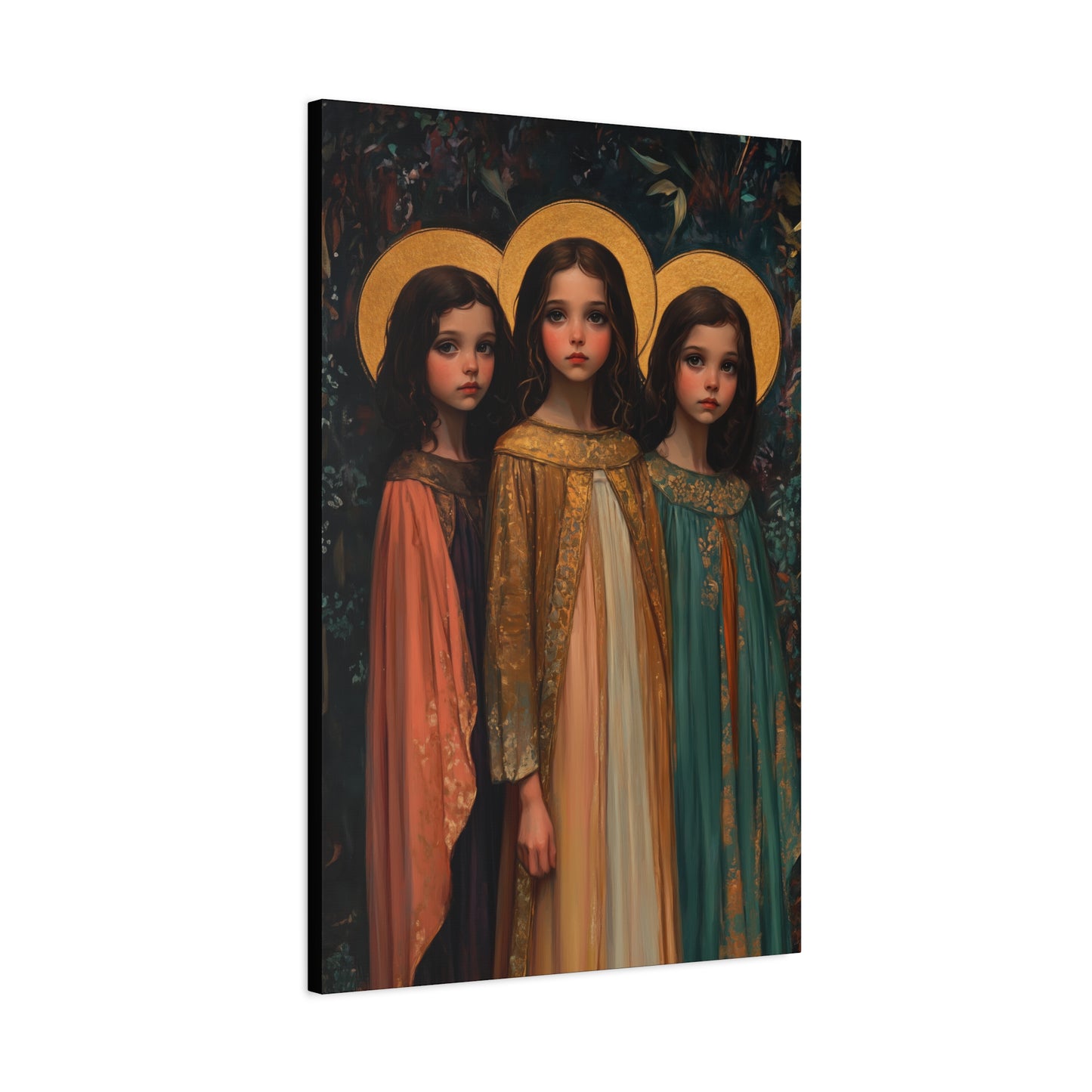 Saints Faith, Hope and Charity - Museum Wrapped Canvas - Print - Religious Art for your Home - Christian print - Prayer Room Catholic Saint