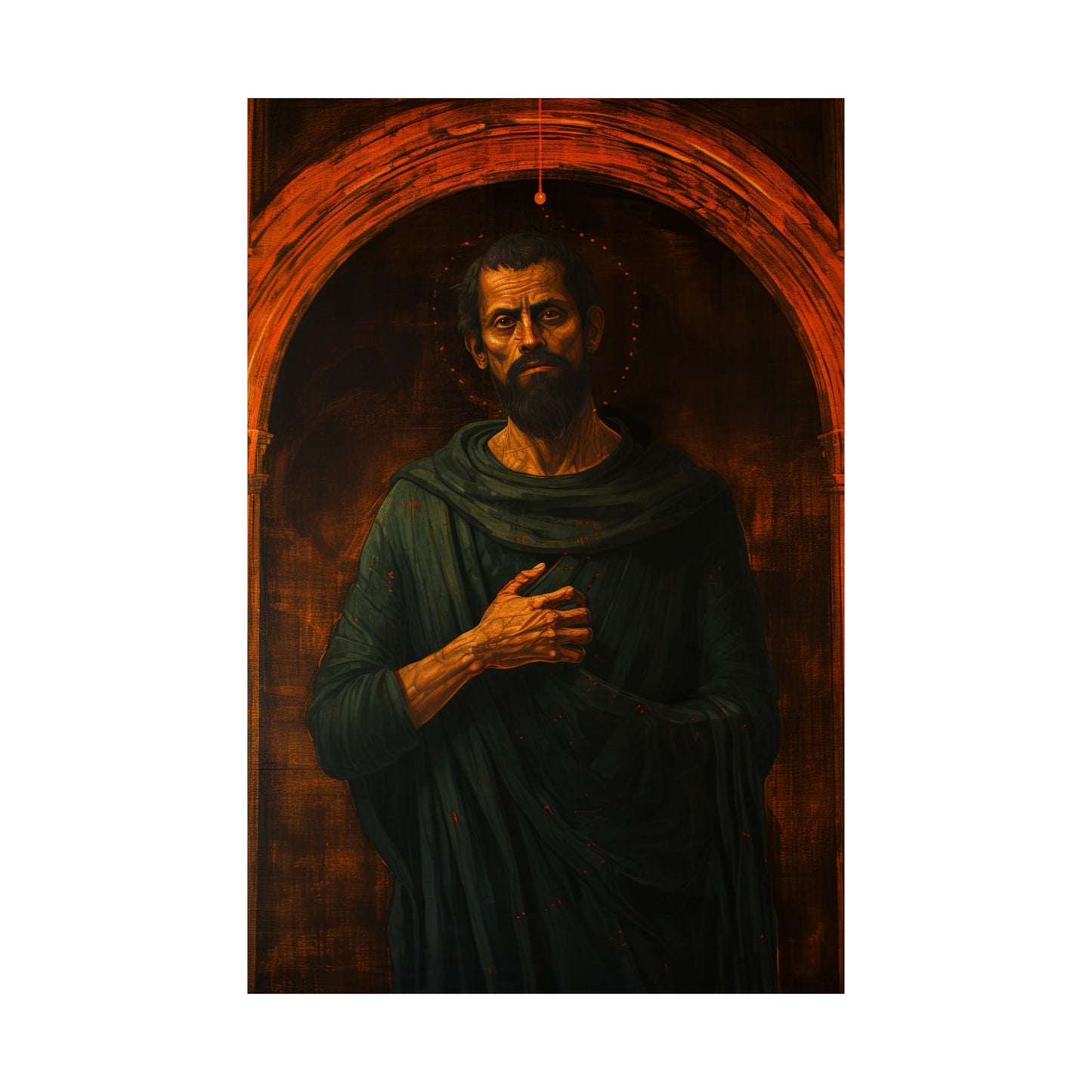 Saint Bartholomew the Apostle - Sanctified Souls Print - Multiple Sizes - Premium Matte Vertical Posters
