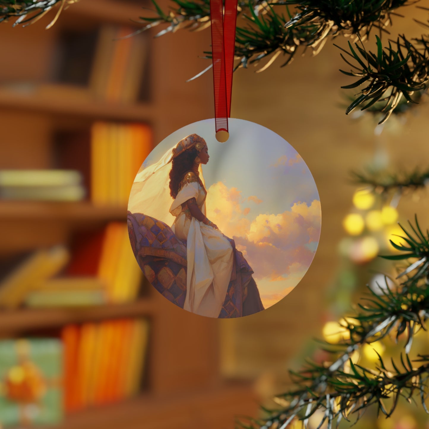 Queen of Sheba - Metal Ornament - Religious Holiday Christmas Ornament and Keepsake