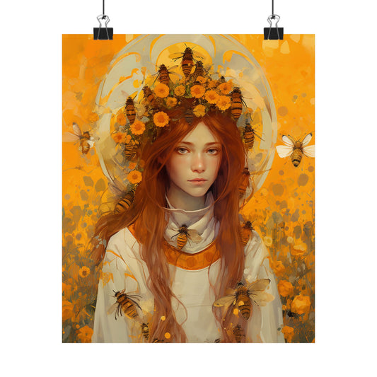 Saint Abigail - Sanctified Souls Print - Multiple Sizes - Premium Matte Vertical Posters