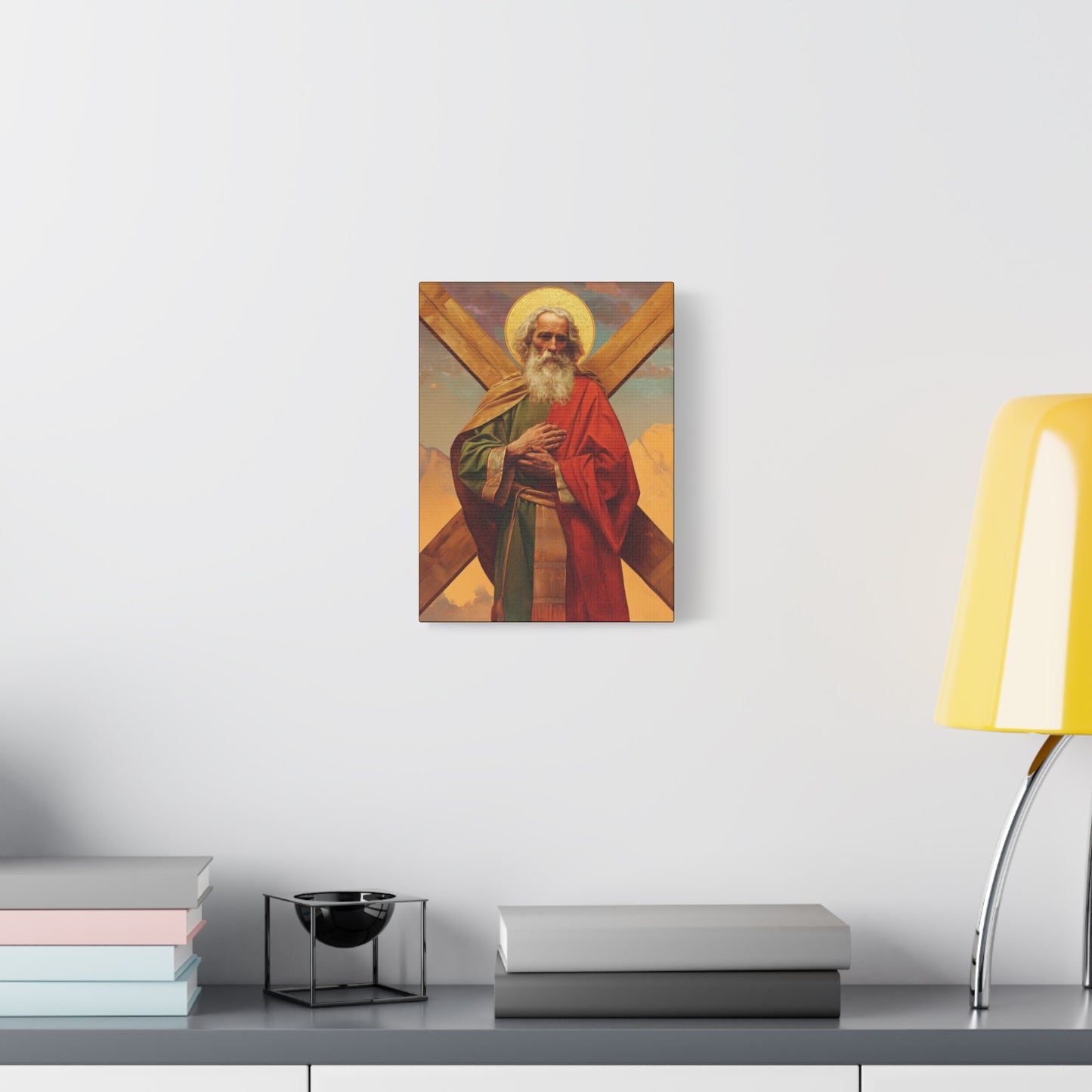 Saint Andrew the Apostle - Gallery Wrapped Canvas - Print - Religious Art for your Home - Catholic