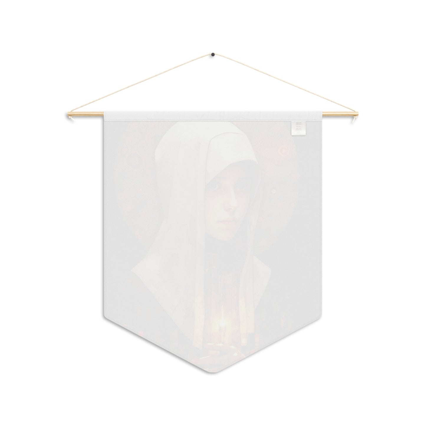 Saint Frances of Rome Wall Banner / Wall Hanging - Prayer room art - Catholic Home Art - Large Saint Art for your home - 18" x 21"