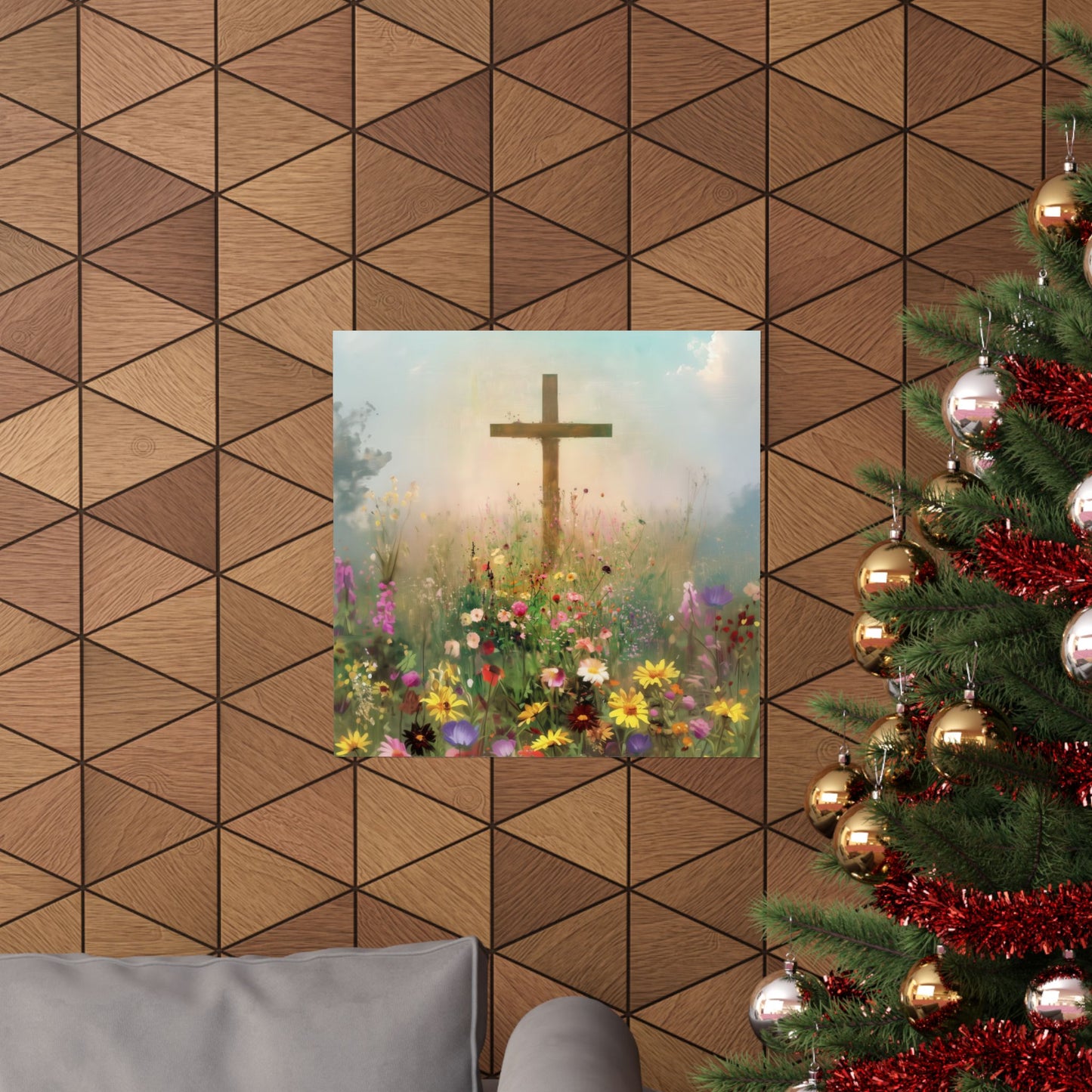 The Cross That Called the Earth to Life - Sanctified Souls Print - Multiple Sizes - Premium Matte Vertical Posters