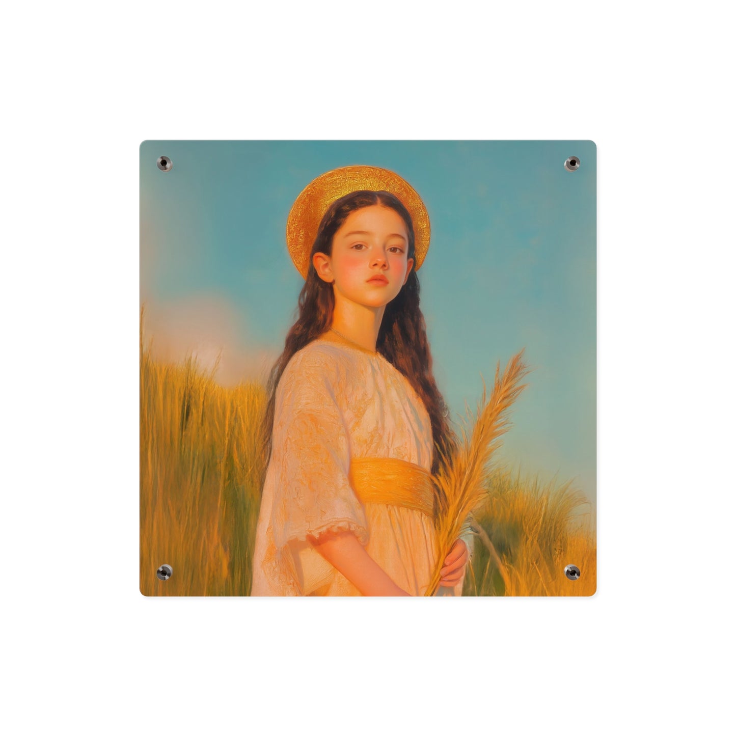 Saint Faith Wall Art Panel - Ready to Hang Acrylic Print - Catholic Saint Art - Patron Saint Print - Martyr of the Church Art