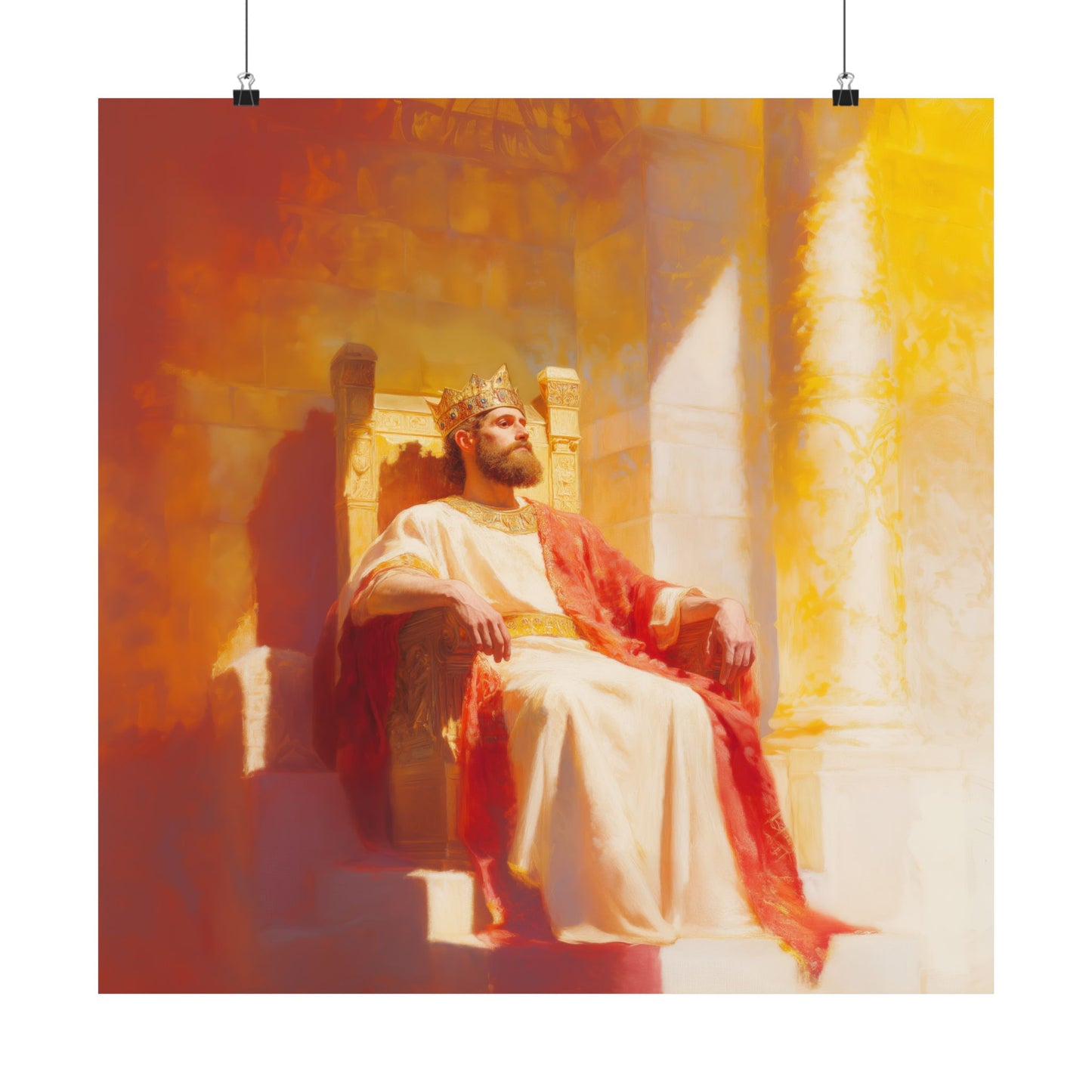 King Solomon: Keeper of God's Understanding - Sanctified Souls Print - Multiple Sizes - Premium Matte Vertical Posters