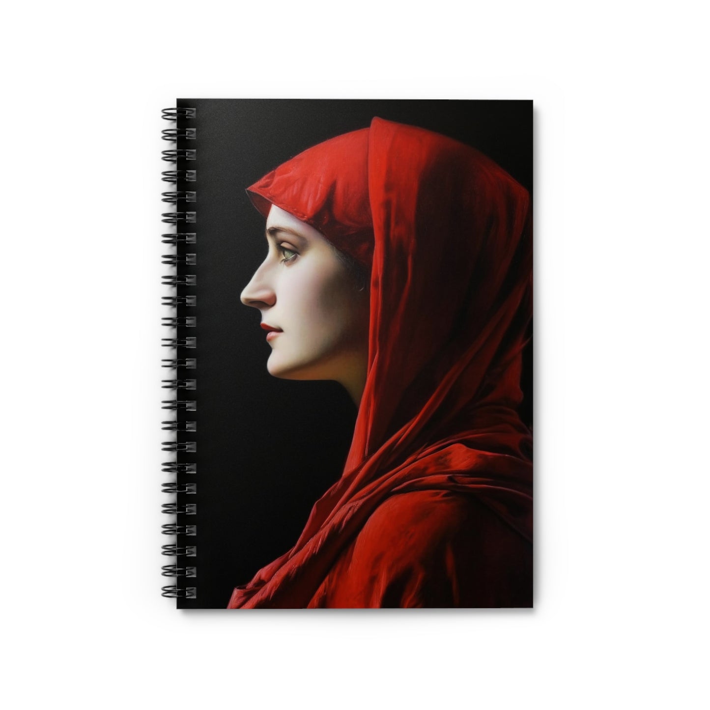 Saint Fabiola Journal - Sanctified Souls Art - Religious Based Notebook - Spiral Notebook - Ruled Line