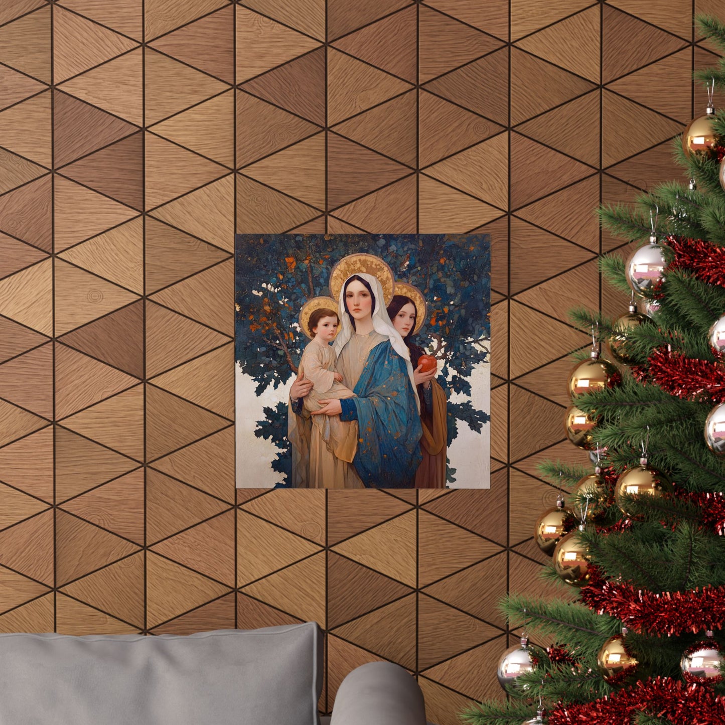 New Eve / Mary, The New Eve - Mother Mary Title - Marian Art - Sanctified Souls Print - Multiple Sizes - Premium Posters