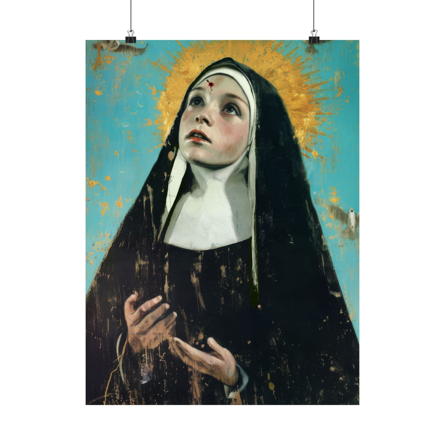 Saint Rita of Cascia - Sanctified Souls Print - Multiple Sizes - Premium Matte Vertical Posters