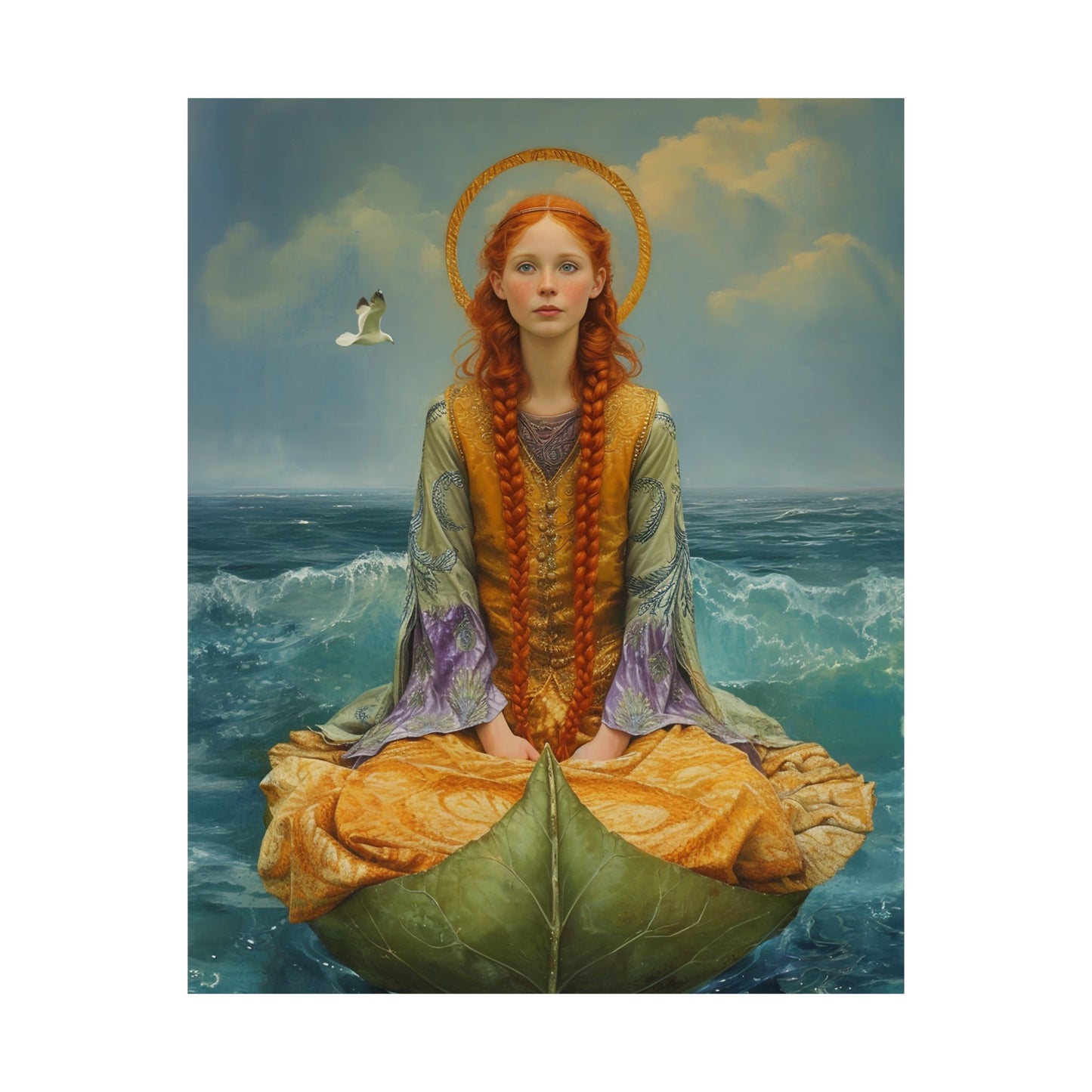 Saint Ia of Cornwall - Sanctified Souls Print - Multiple Sizes - Premium Matte Vertical Posters