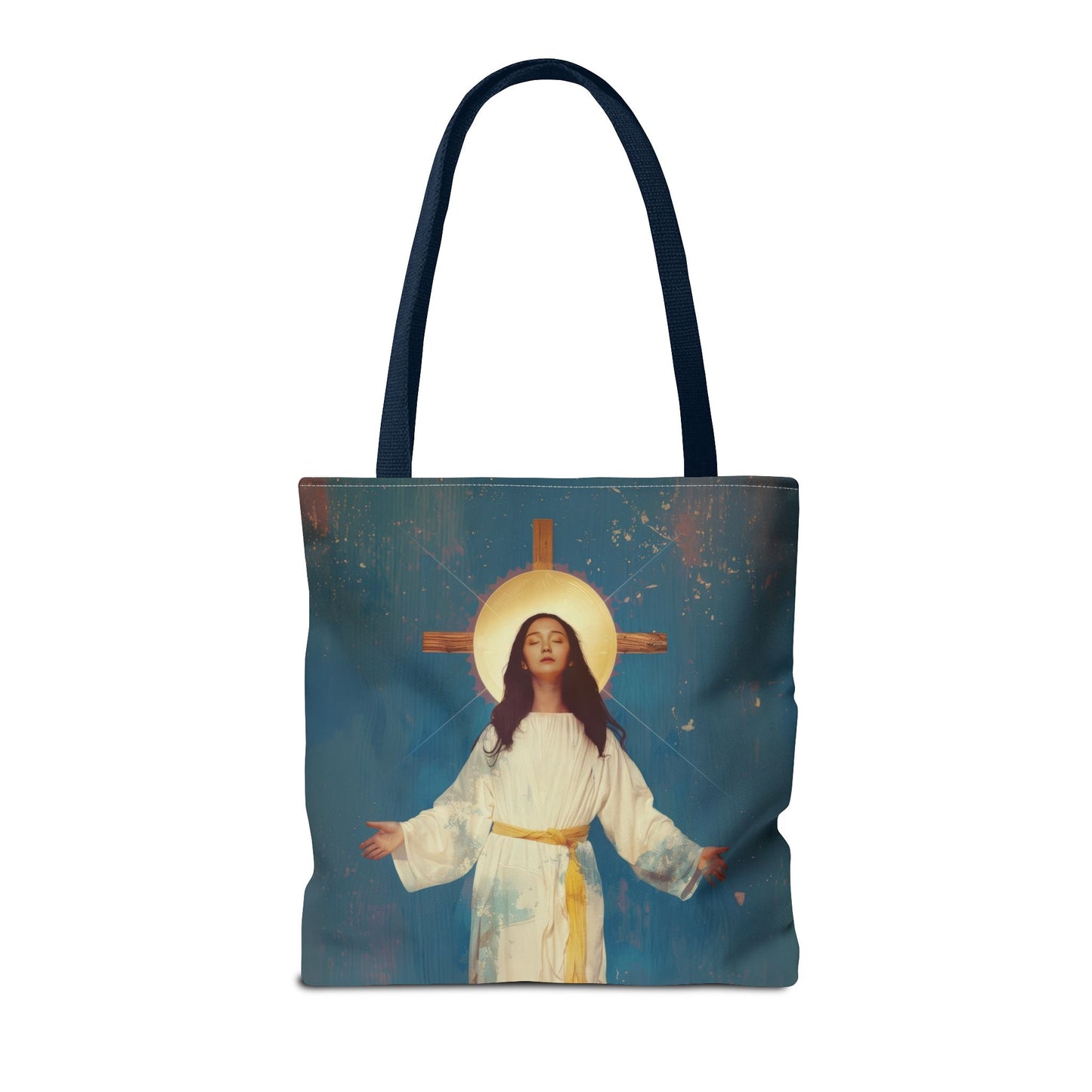 Our Lady of Akita - Mother Mary - Tote Bag - Large Medium Small Faith Art Bag - Re-usable Tote Purse - Double Sided