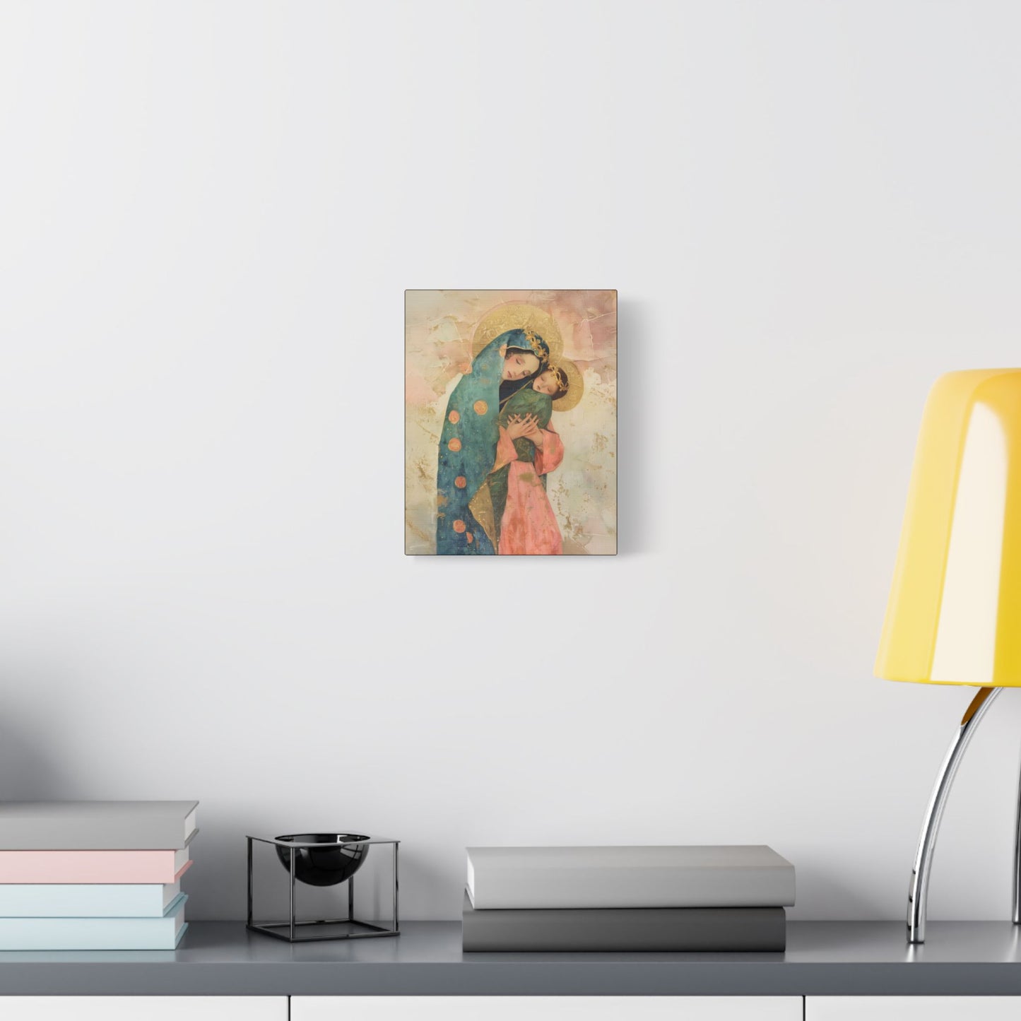 The Sweet Advocate of Souls - Mary, Help of Christians -  Museum Wrapped Canvas Print - Multiple Sizes - Catholic Home art Matte Canvas