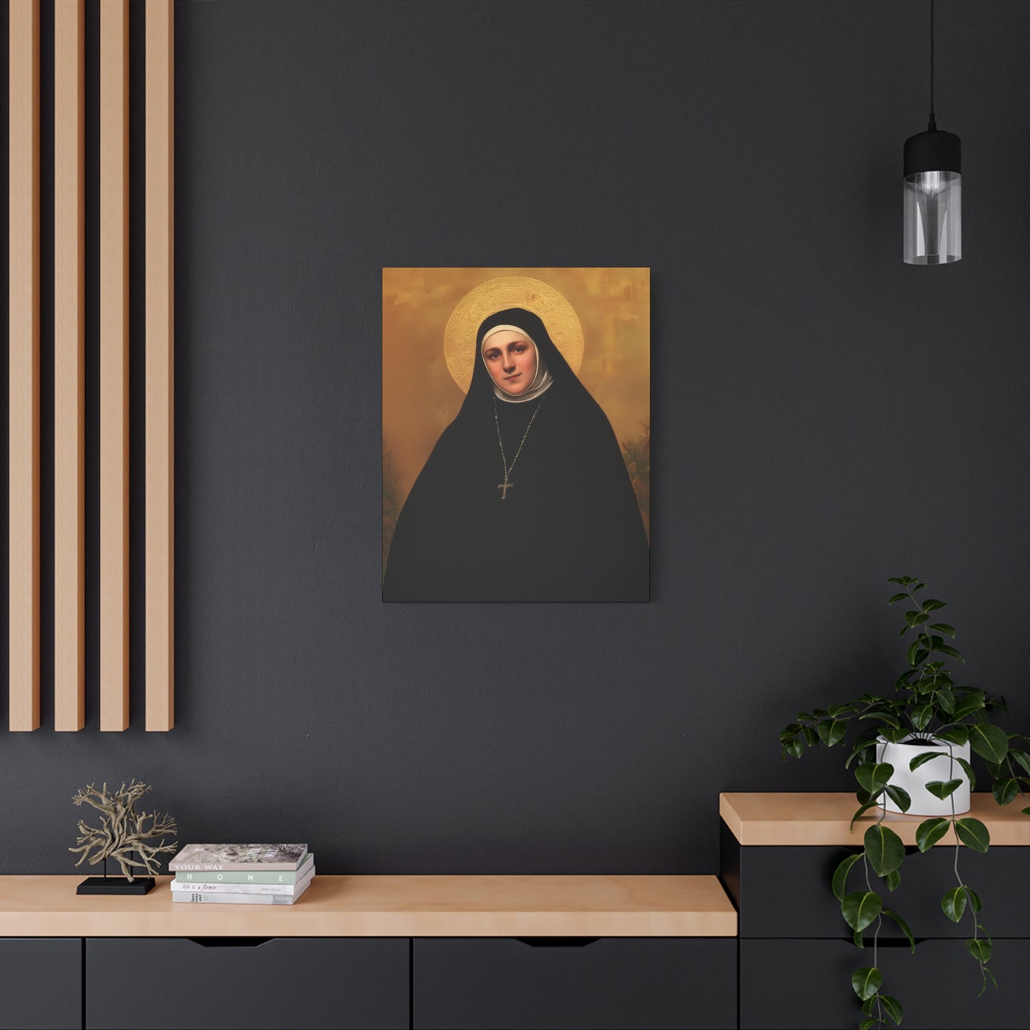 Saint Geltrude Caterina Comensoli - Gallery Wrapped Canvas - Print - Religious Art for your Home - Catholic Art