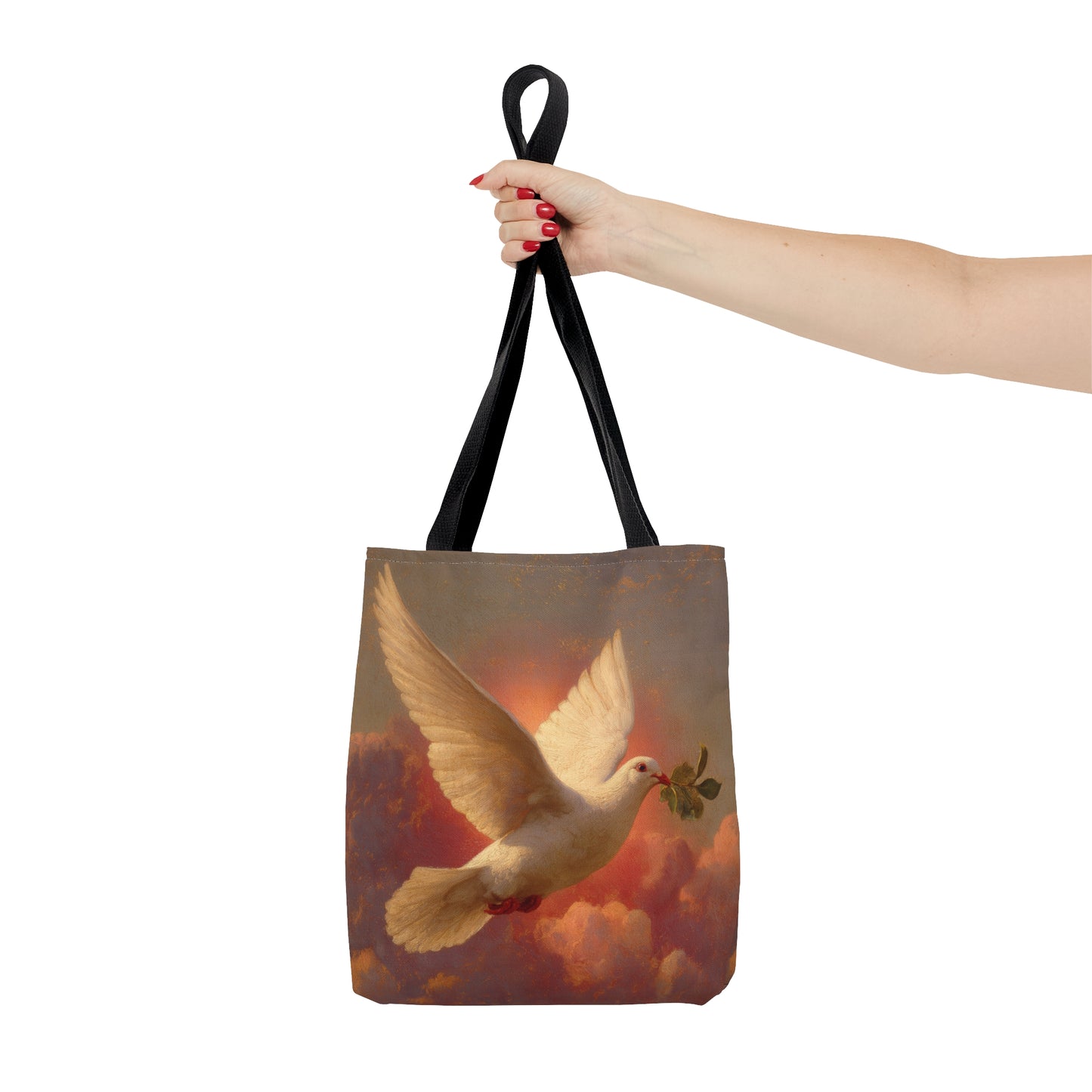 The Spirit Who Restored the Horizon - Holy Spirit - The Dove Tote Bag - Large Medium Small Faith Art Bag - Catholic Faith Purse