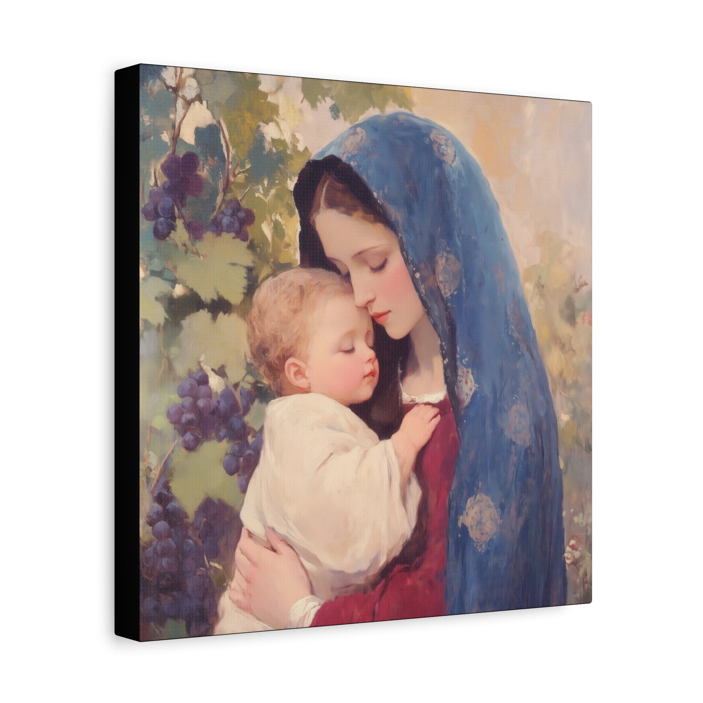Our Lady of the Grapes / Out Lady of the Harvest - Gallery Wrapped Canvas - Print - Religious Art for your Home - Catholic Art