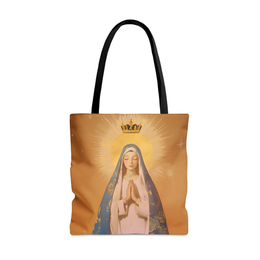 Eternal Glory : Mary's Coronation in Heaven Tote Bag - Large Medium Small Faith Art Bag - Catholic Faith Purse - Religious
