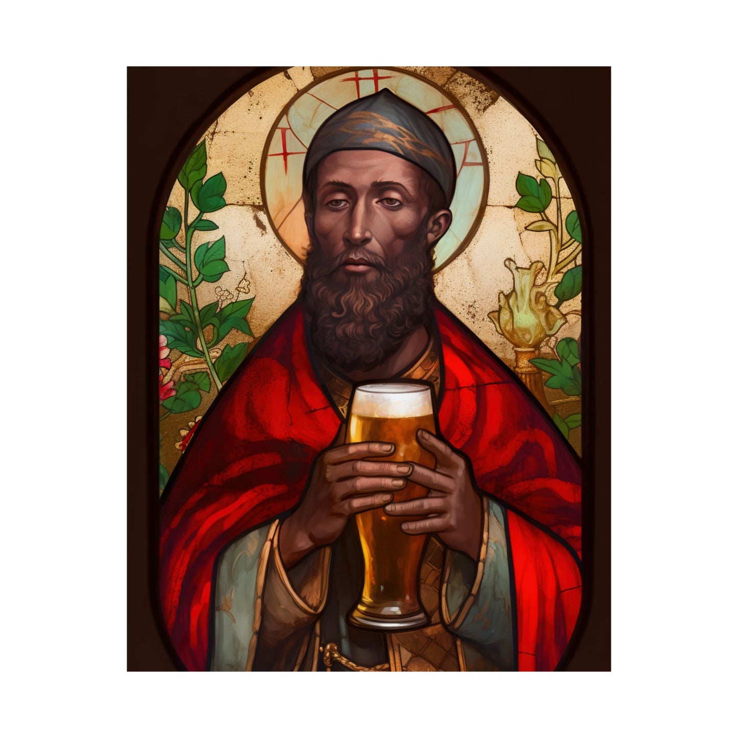 Saint Augustine of Hippo - Sanctified Souls Print - Multiple Sizes - Premium Matte Vertical Posters